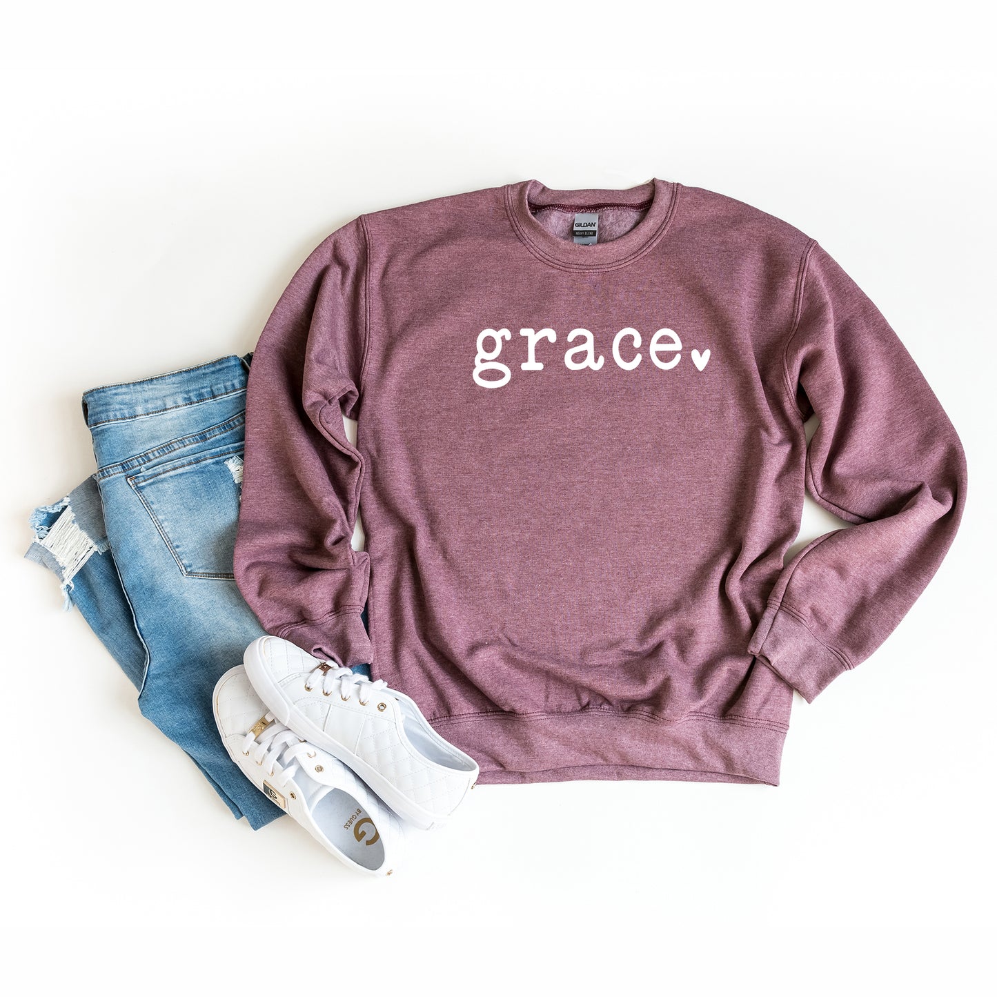 Grace Typewriter With Heart | Sweatshirt
