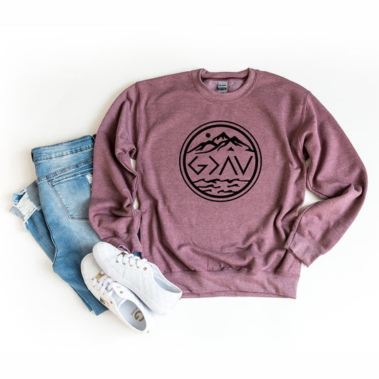 God Is Greater Circle | Sweatshirt