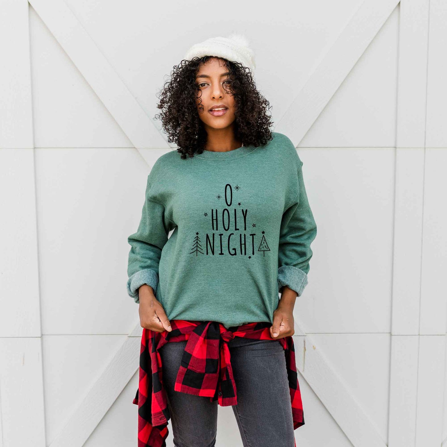 Oh Holy Night Trees | Sweatshirt