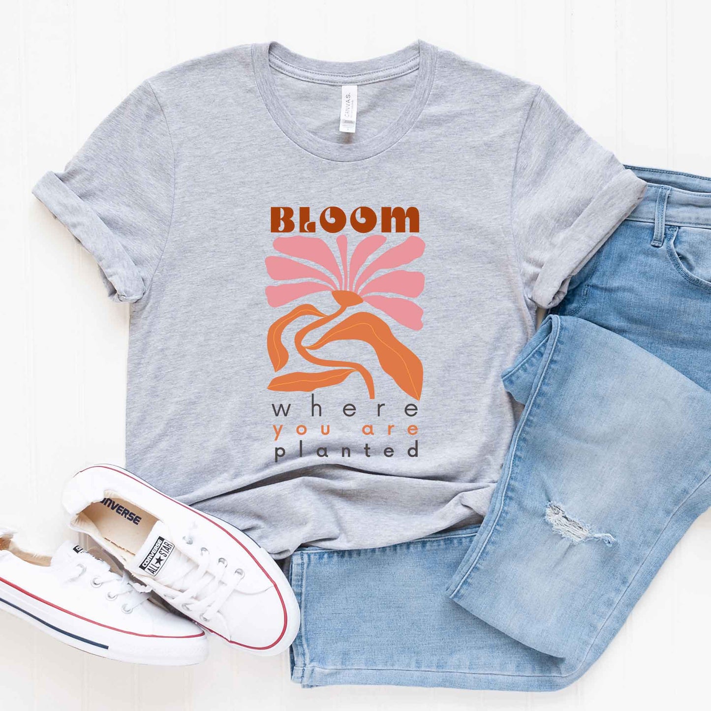 Bloom Boho | Short Sleeve Crew Neck