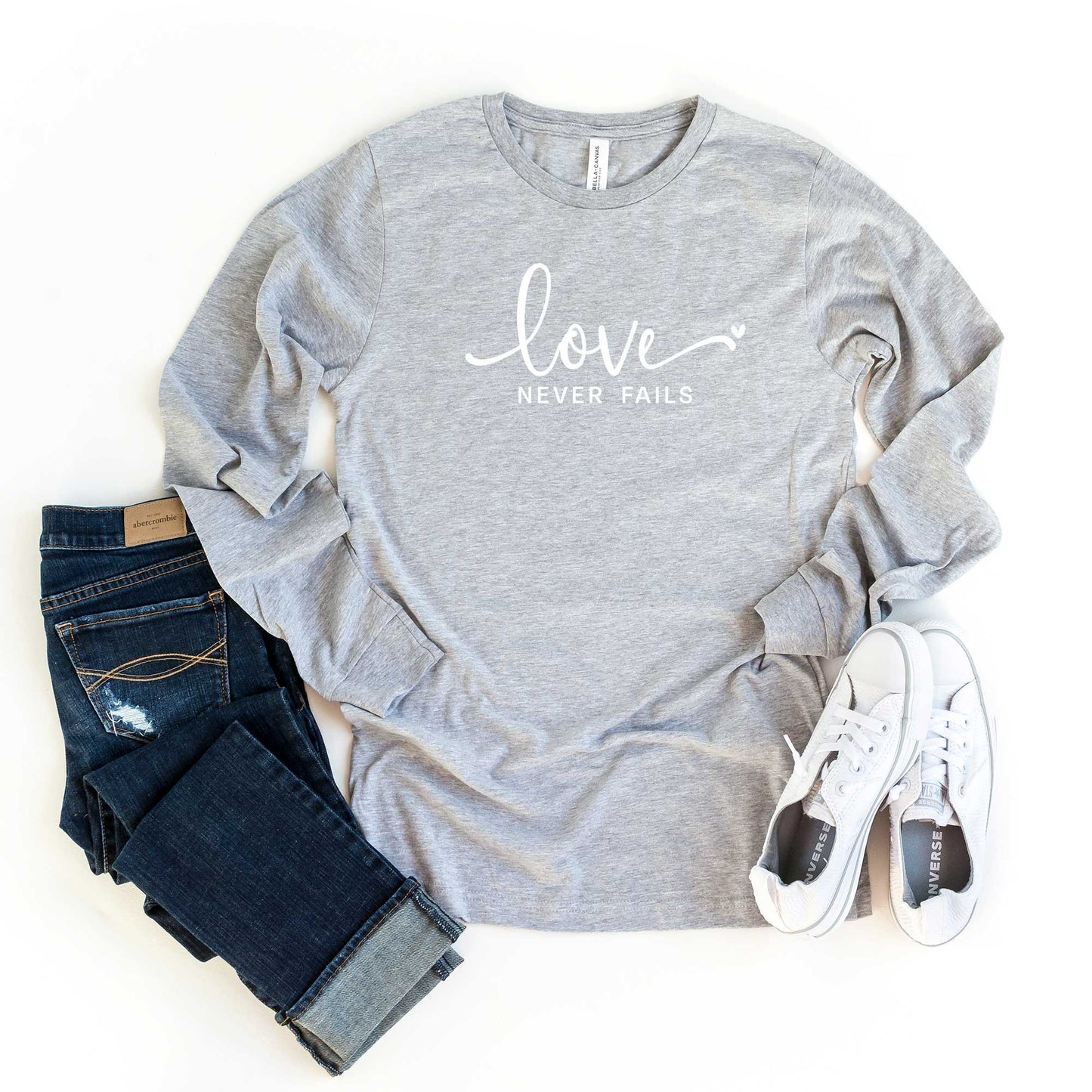 Love Never Fails | Long Sleeve Crew Neck