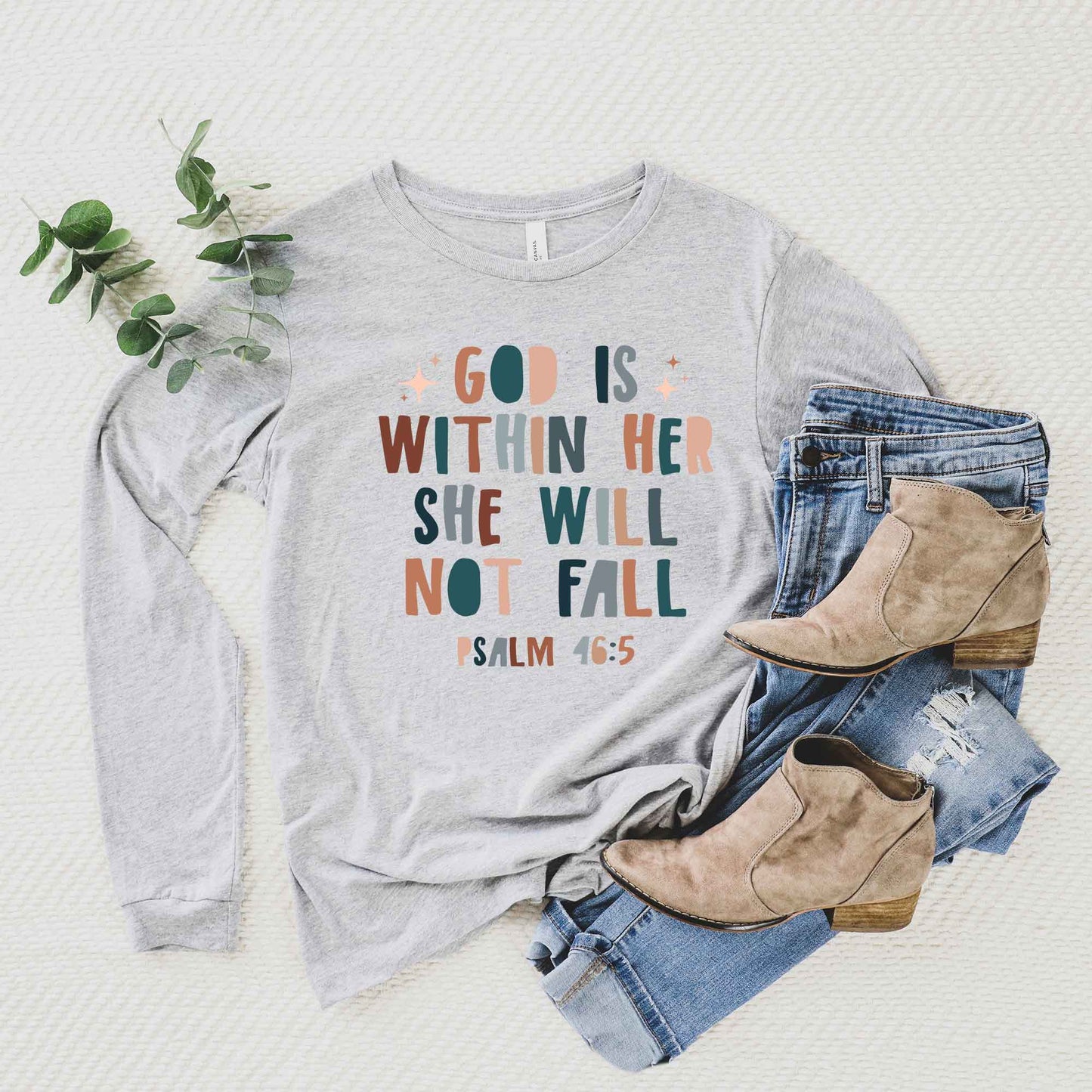 She Will Not Fall | Long Sleeve Crew Neck