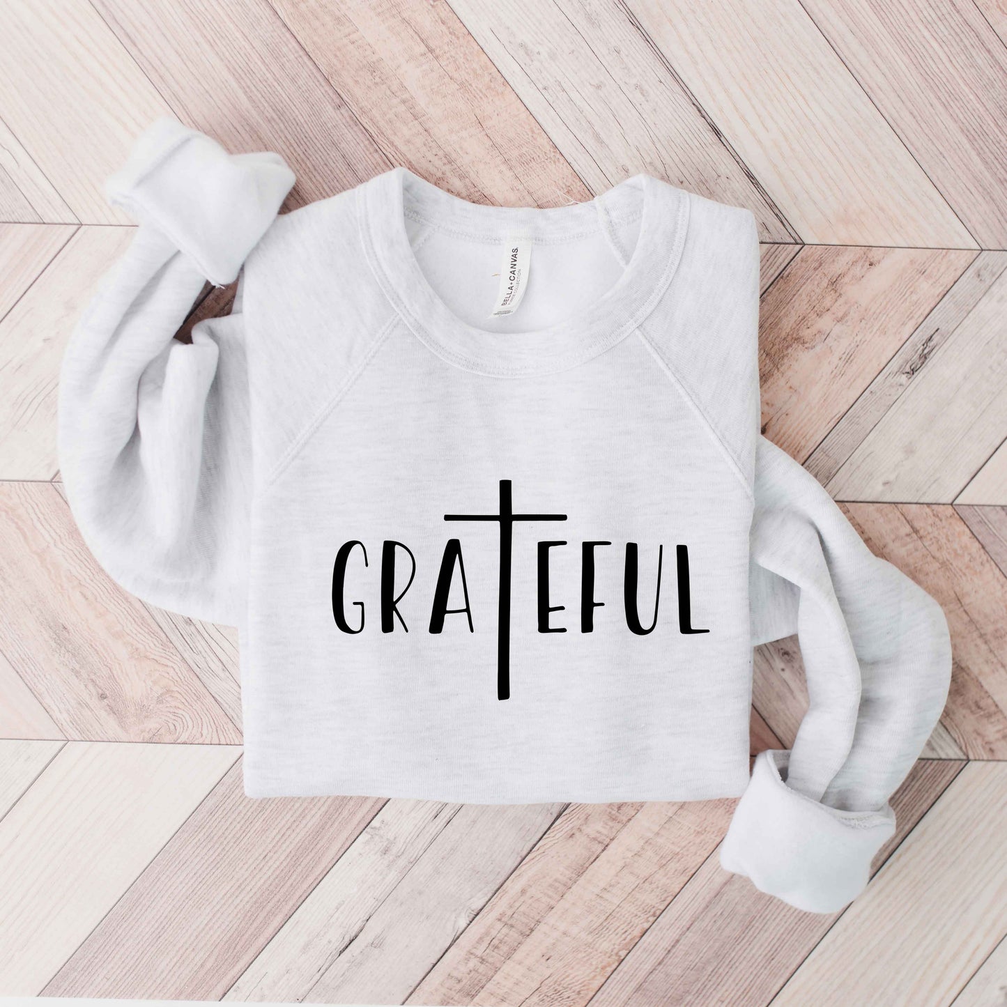 Grateful Cross | Bella Canvas Premium Sweatshirt
