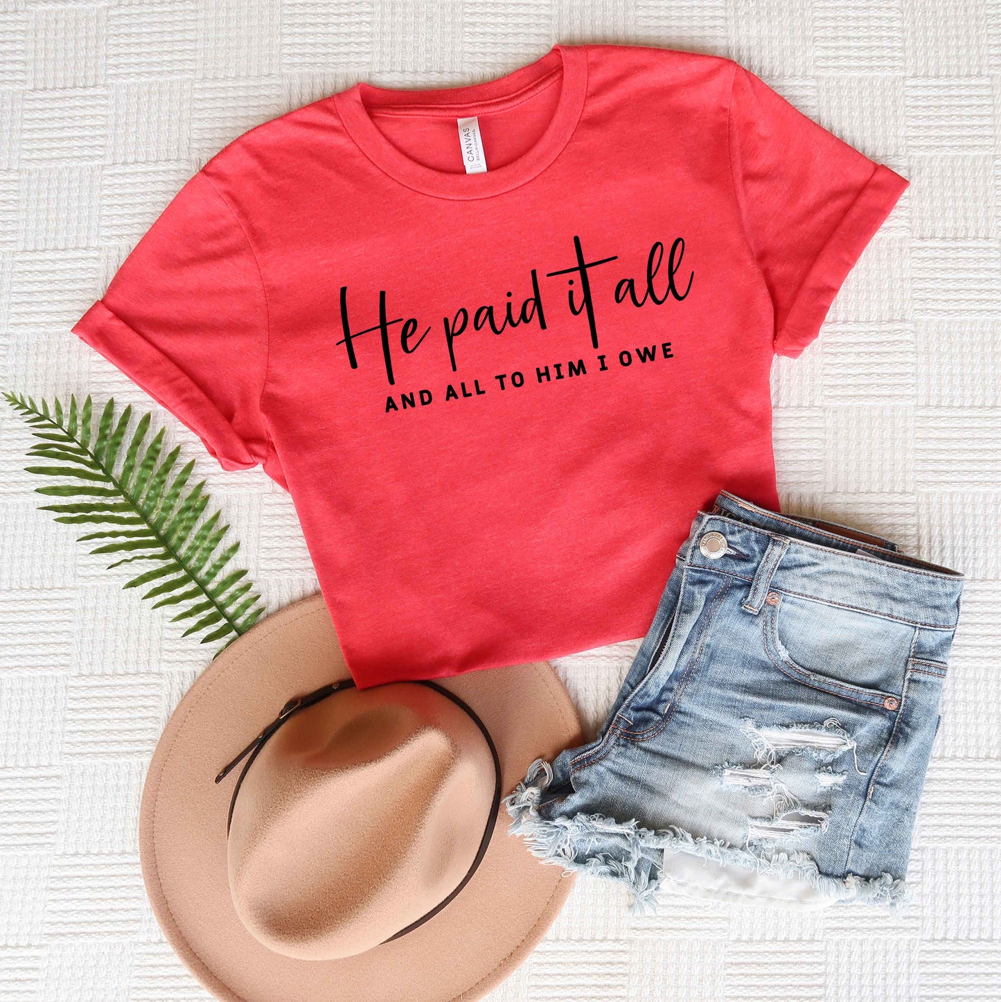 He Paid It All | Short Sleeve Crew Neck