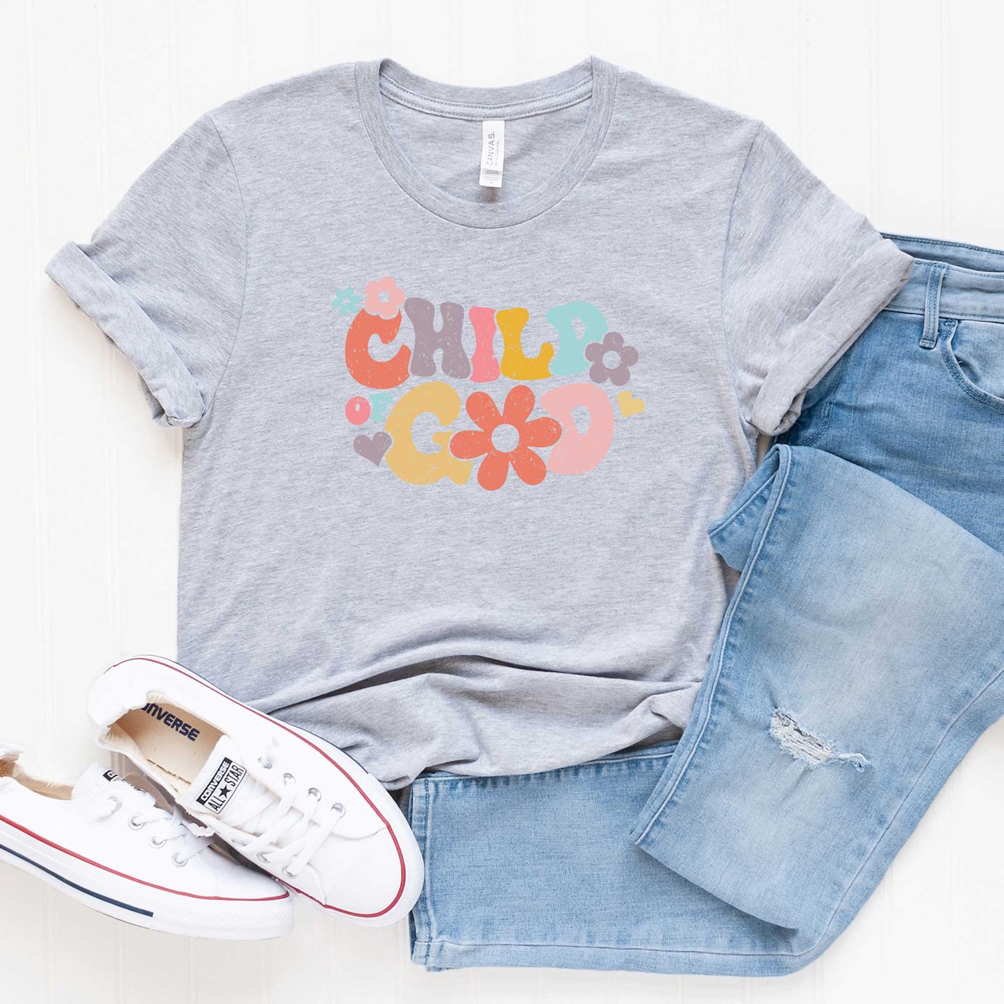 Child Of God Flowers | Short Sleeve Crew Neck