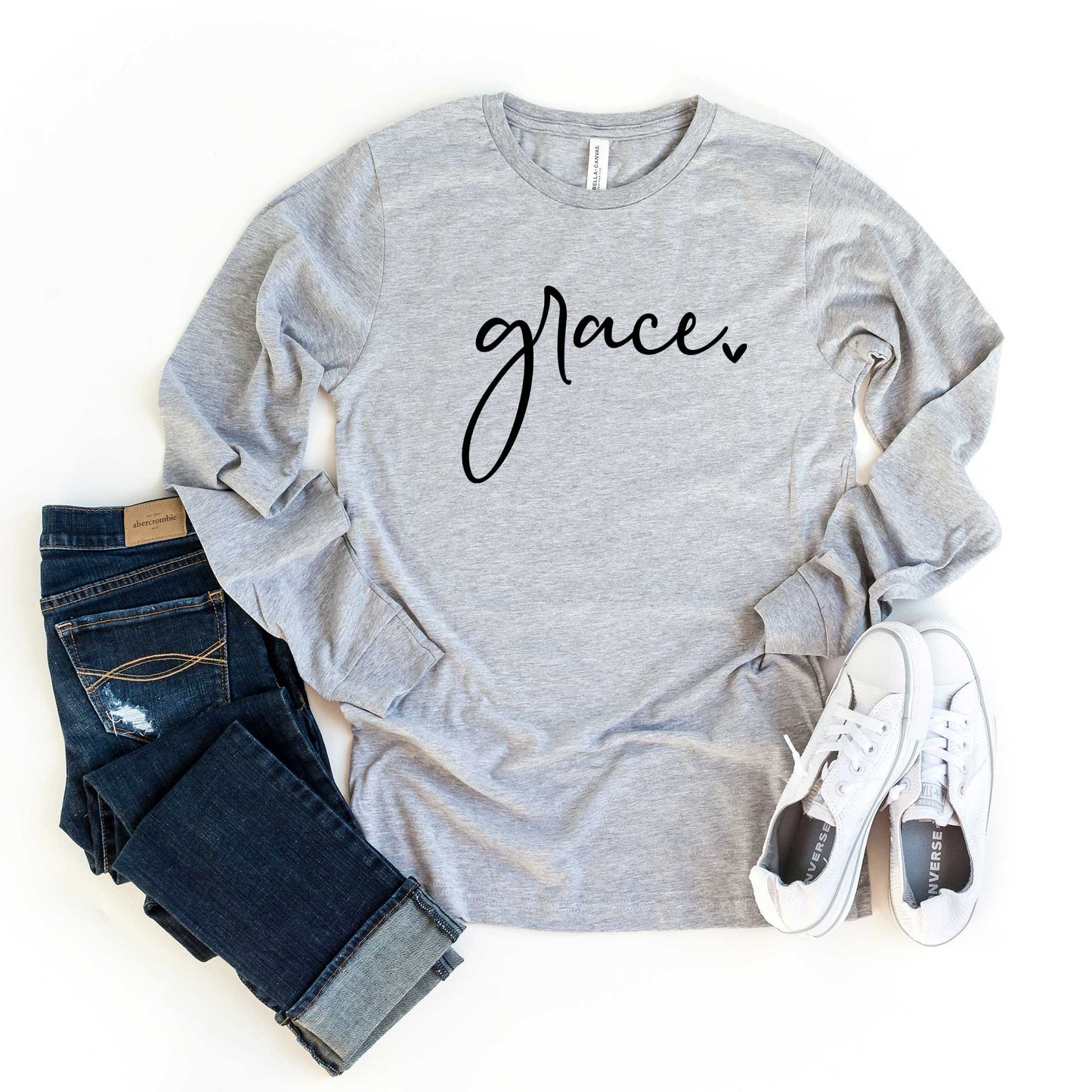 Grace Heart | Long Sleeve Crew Neck