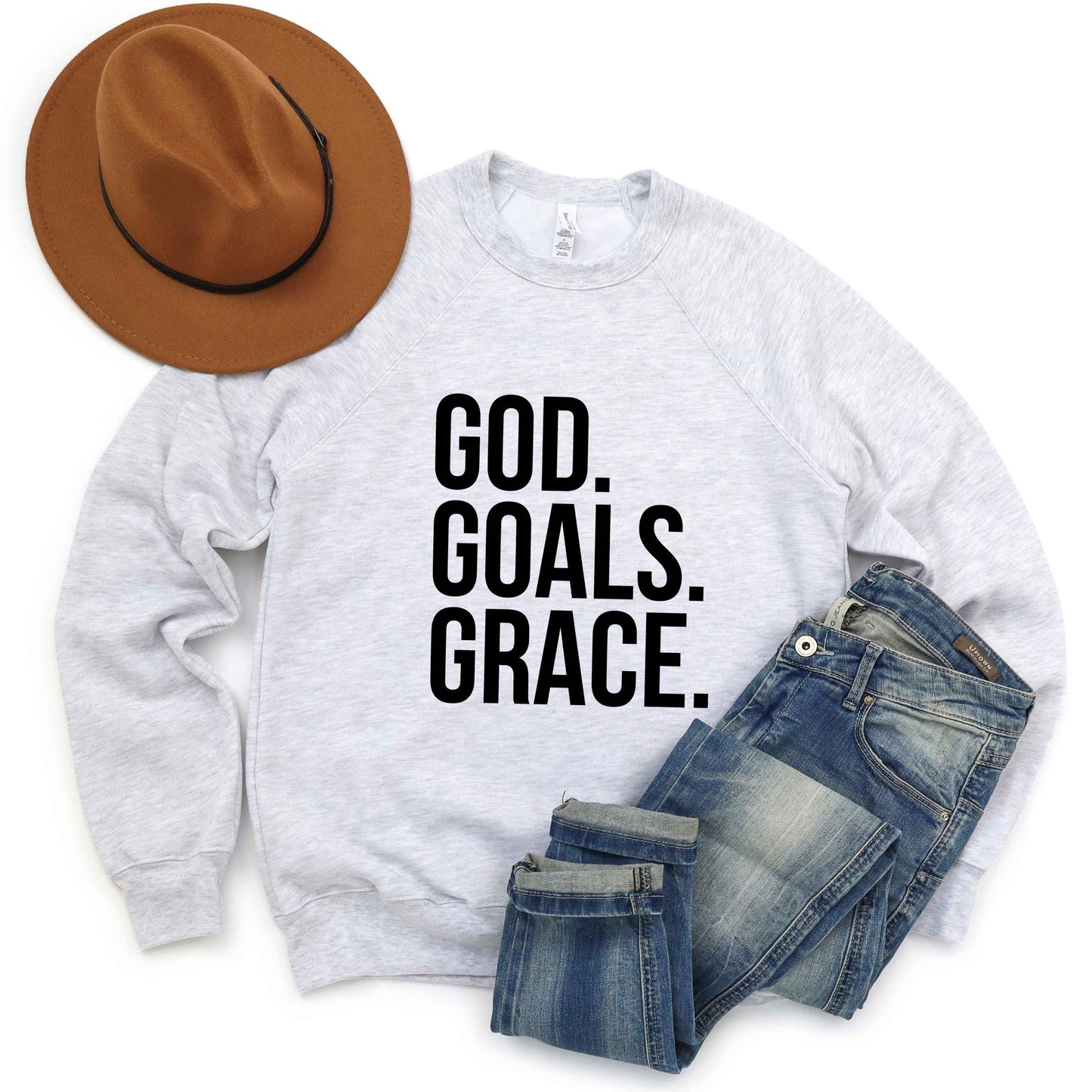 God Goals Grace | Bella Canvas Premium Sweatshirt