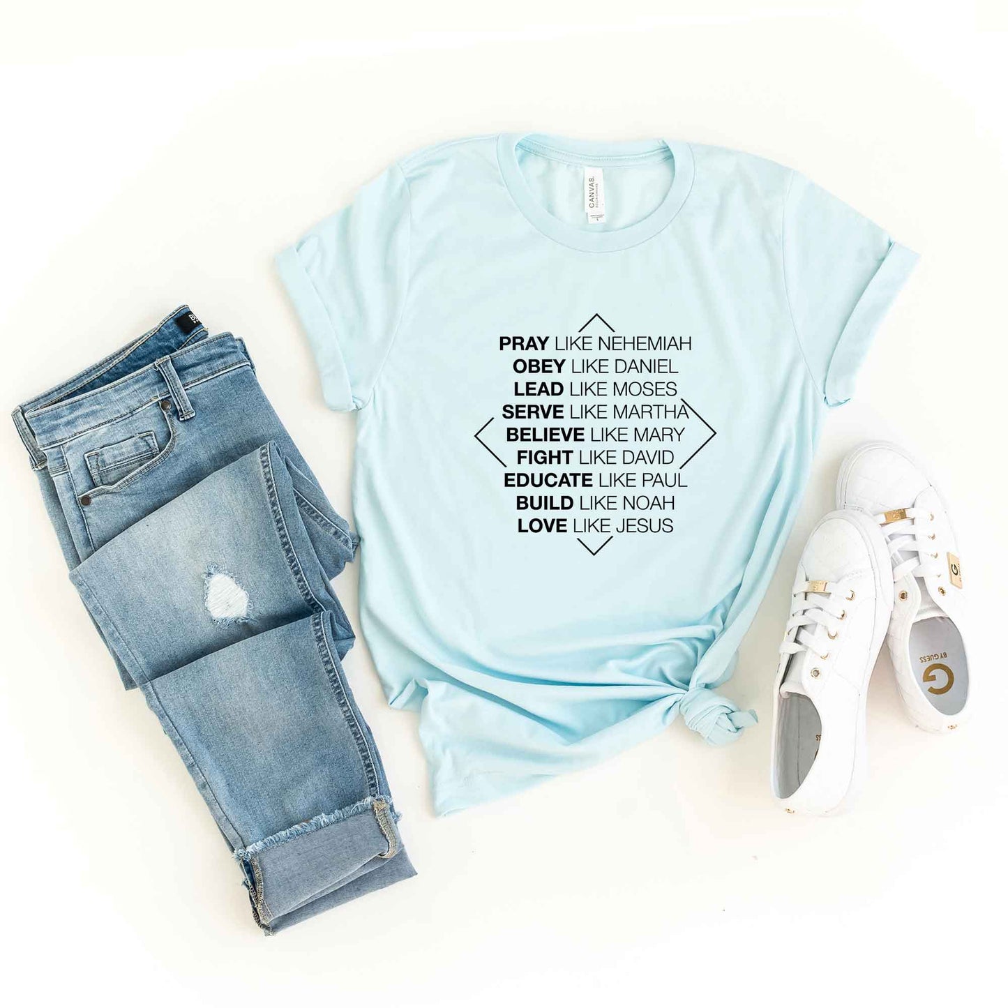 Spiritual Super Role Models | Short Sleeve Crew Neck