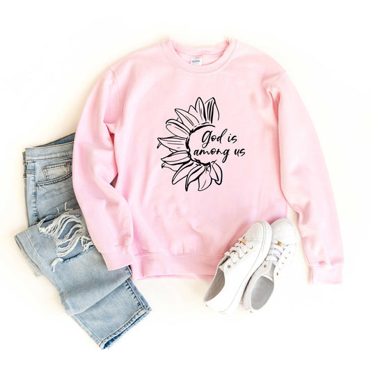 God Is Among Us Flower | Sweatshirt