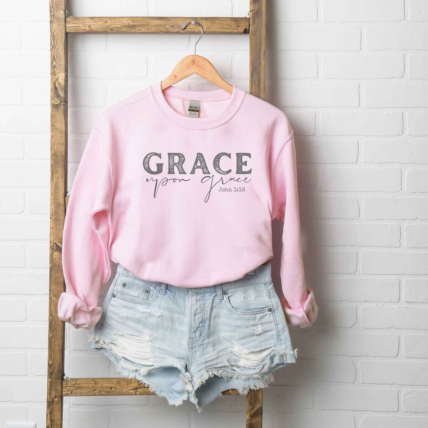 Grace Upon Grace Cursive | Sweatshirt