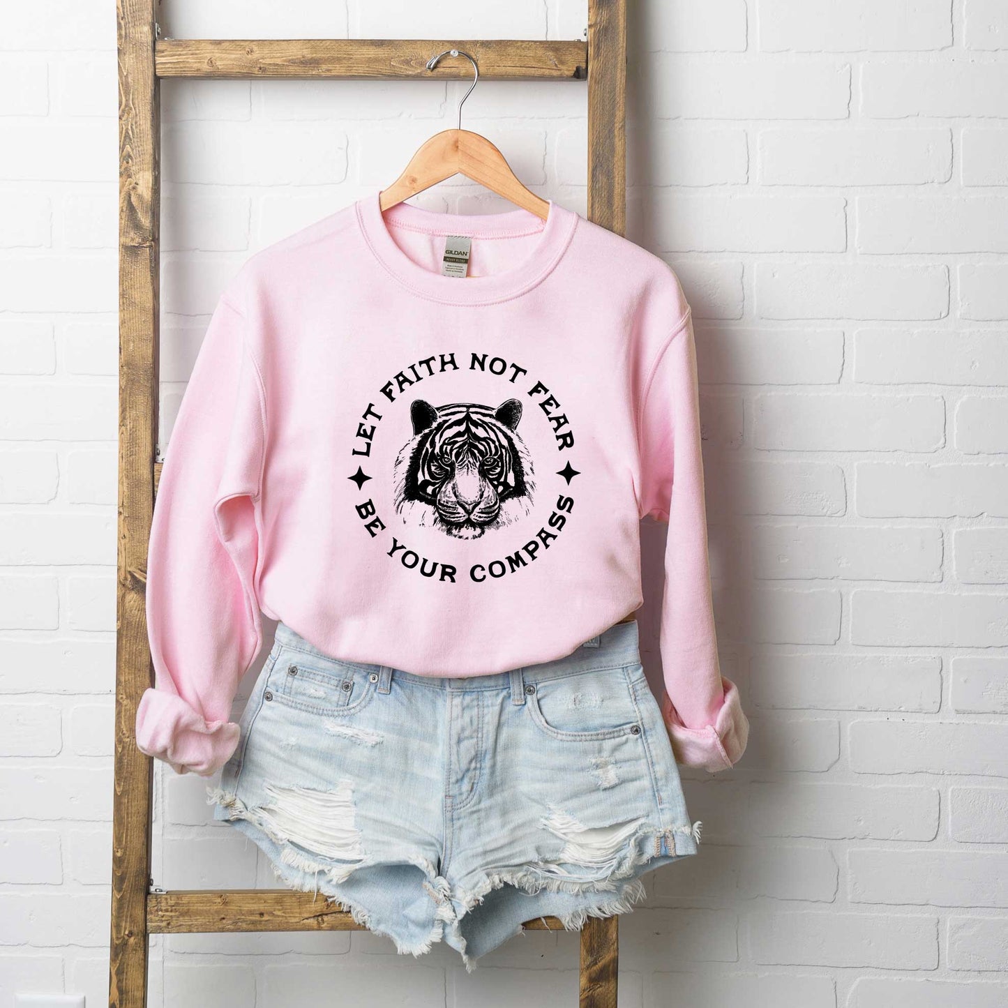 Let Faith Not Fear Tiger | Sweatshirt