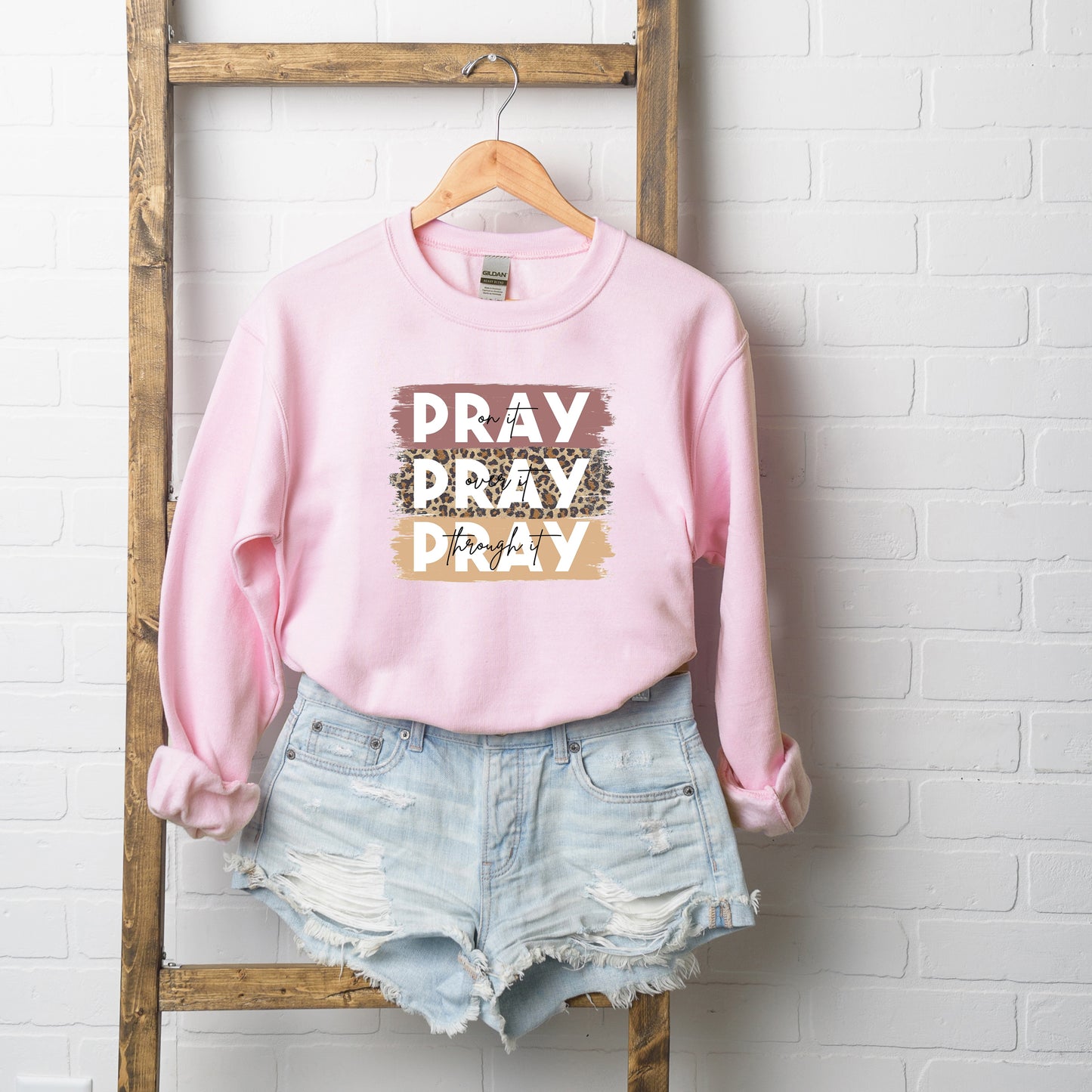 Pray On It Colorful | Sweatshirt