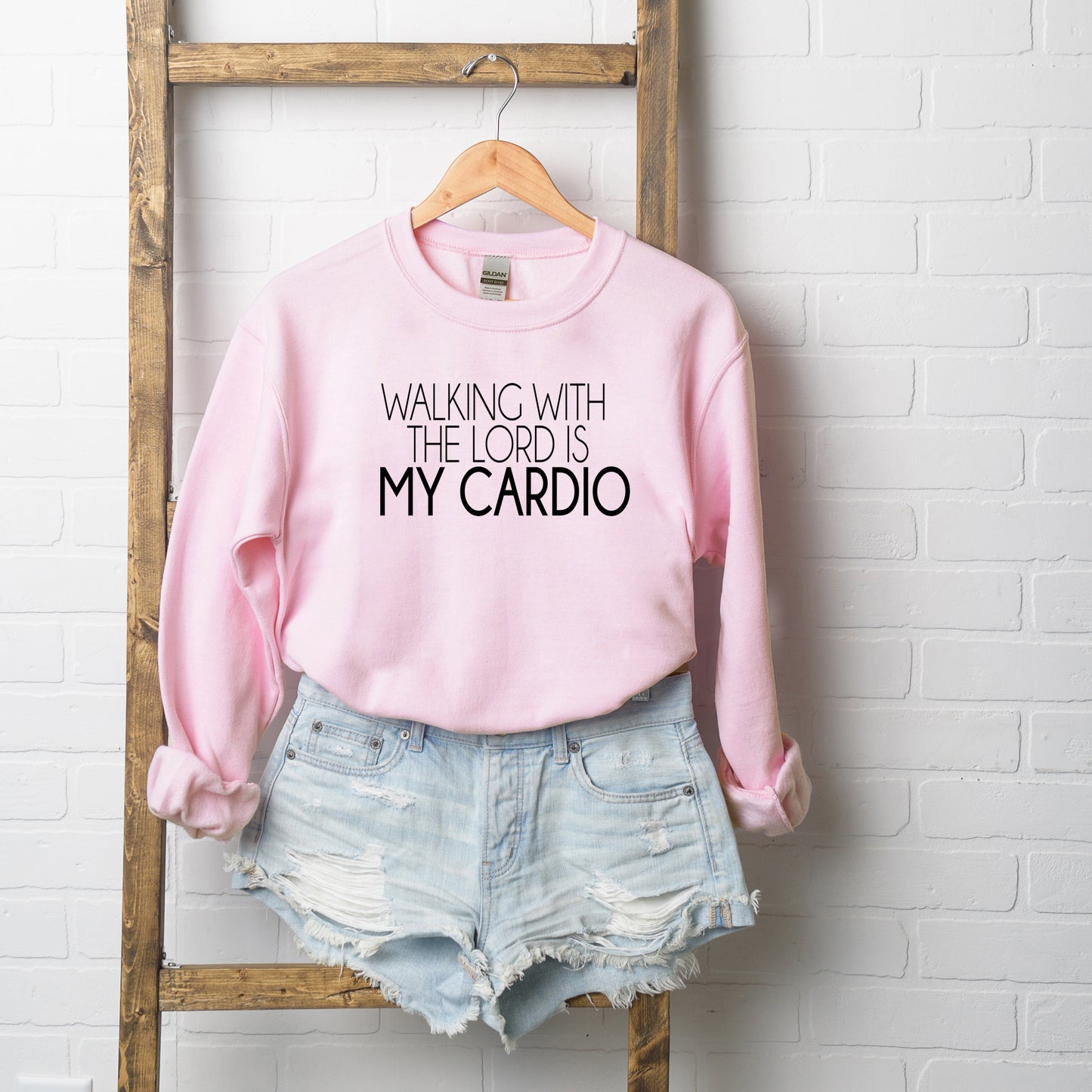 Walking With The Lord Is My Cardio | Sweatshirt