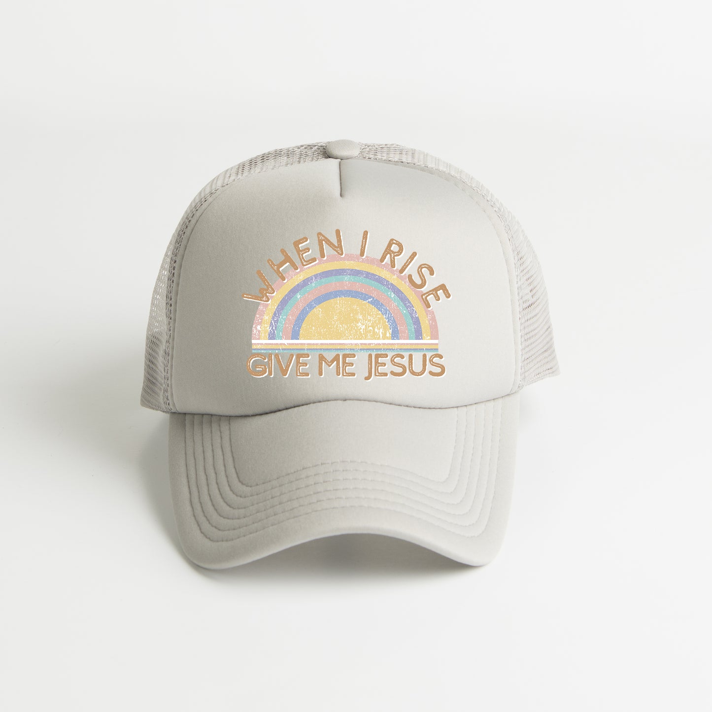 When I Rise Give Me Jesus | Foam Trucker Hat