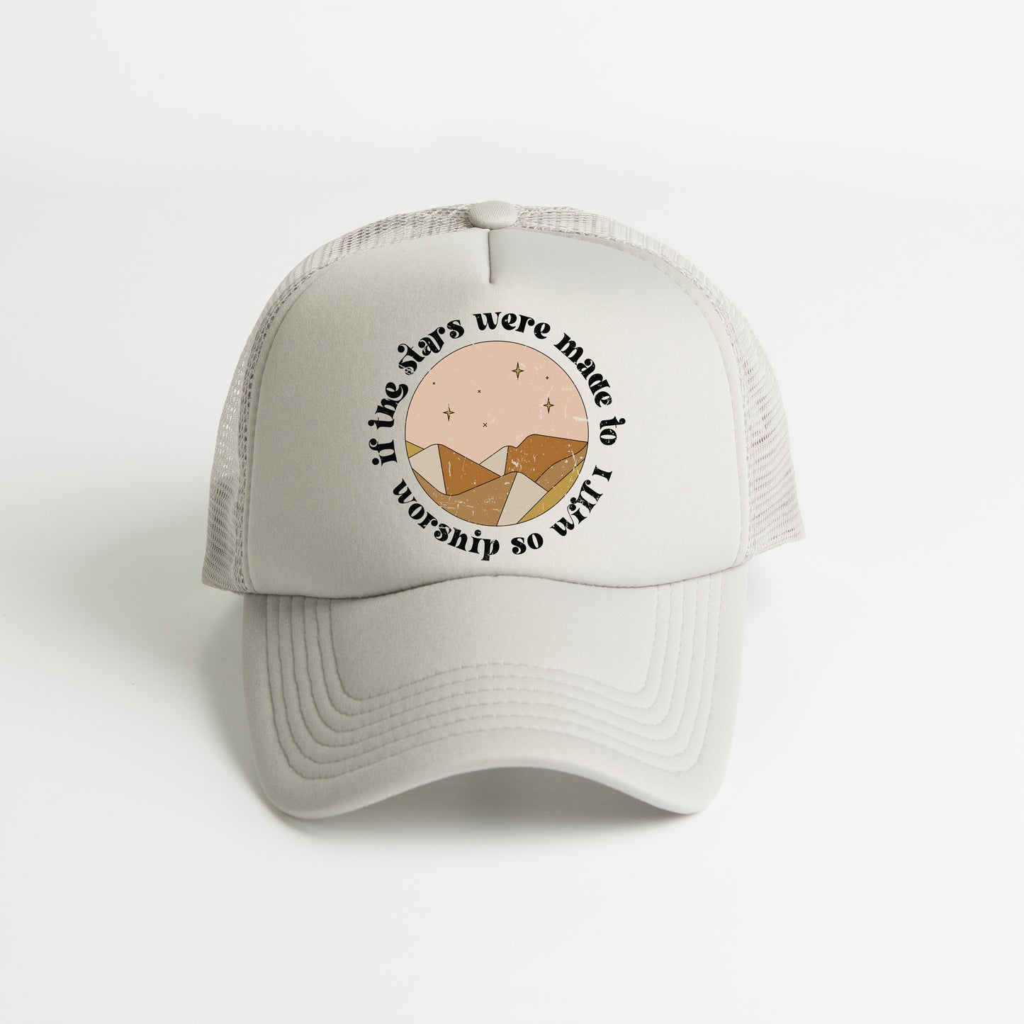 Vintage If The Stars Were Made To Worship | Foam Trucker Hat
