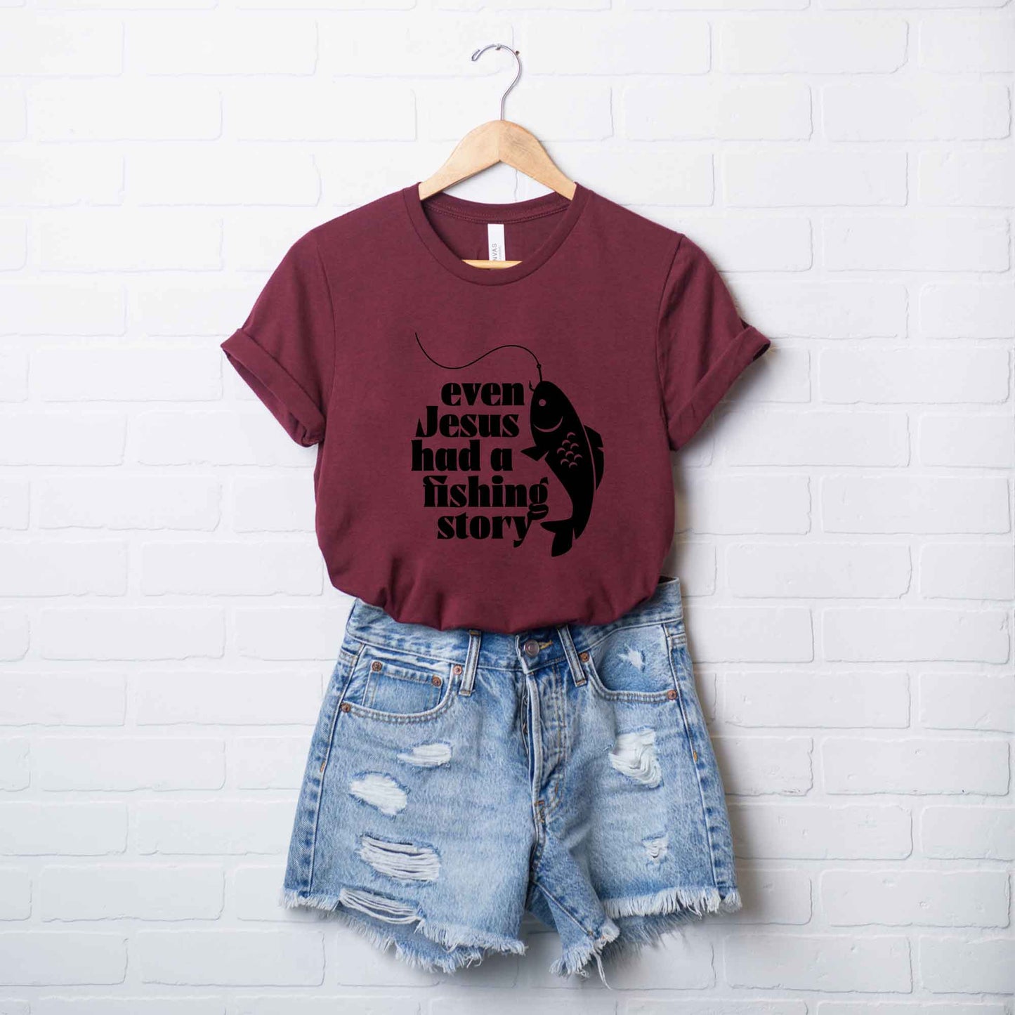 Even Jesus Had A Fishing Story | Short Sleeve Crew Neck