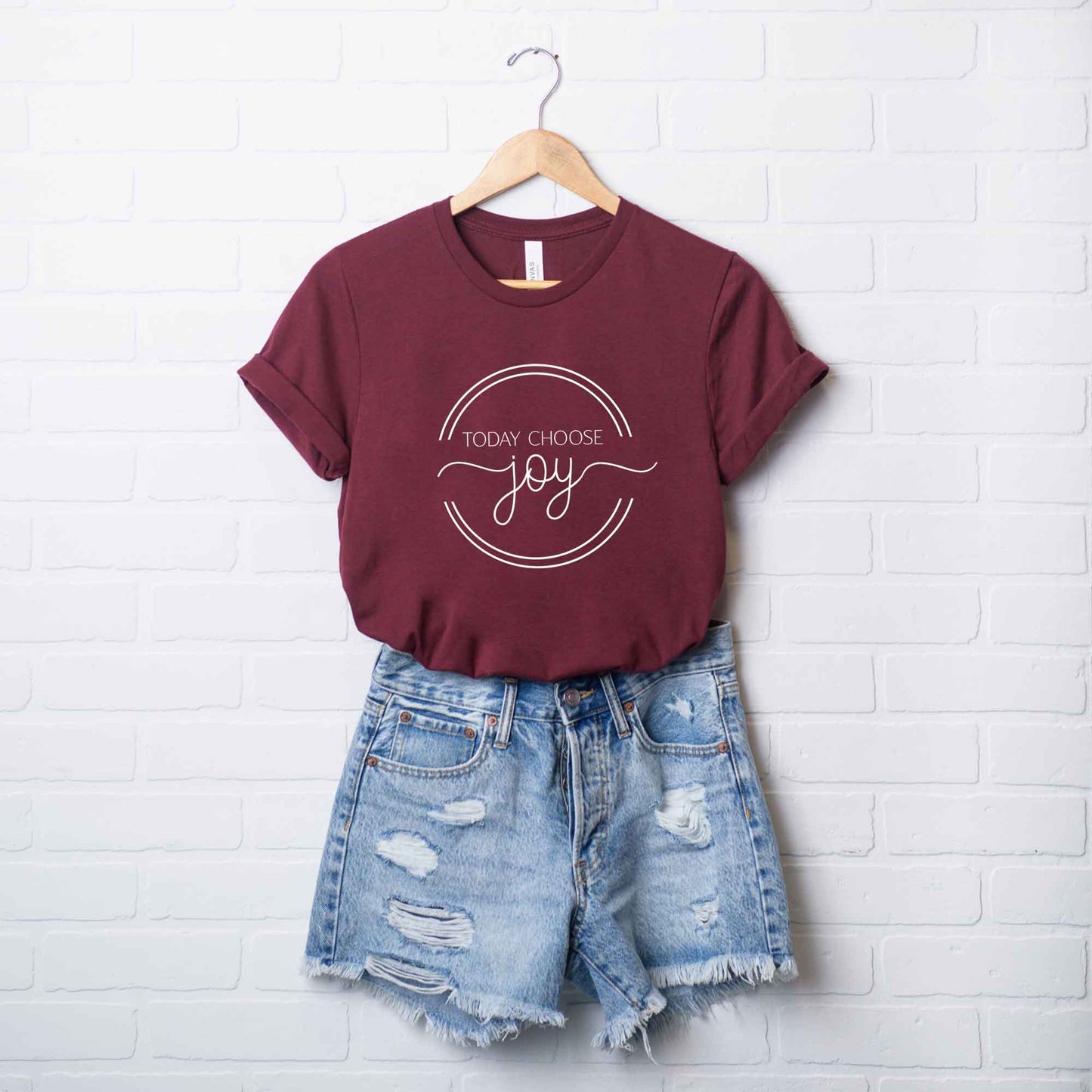 Today Choose Joy Circle | Short Sleeve Crew Neck