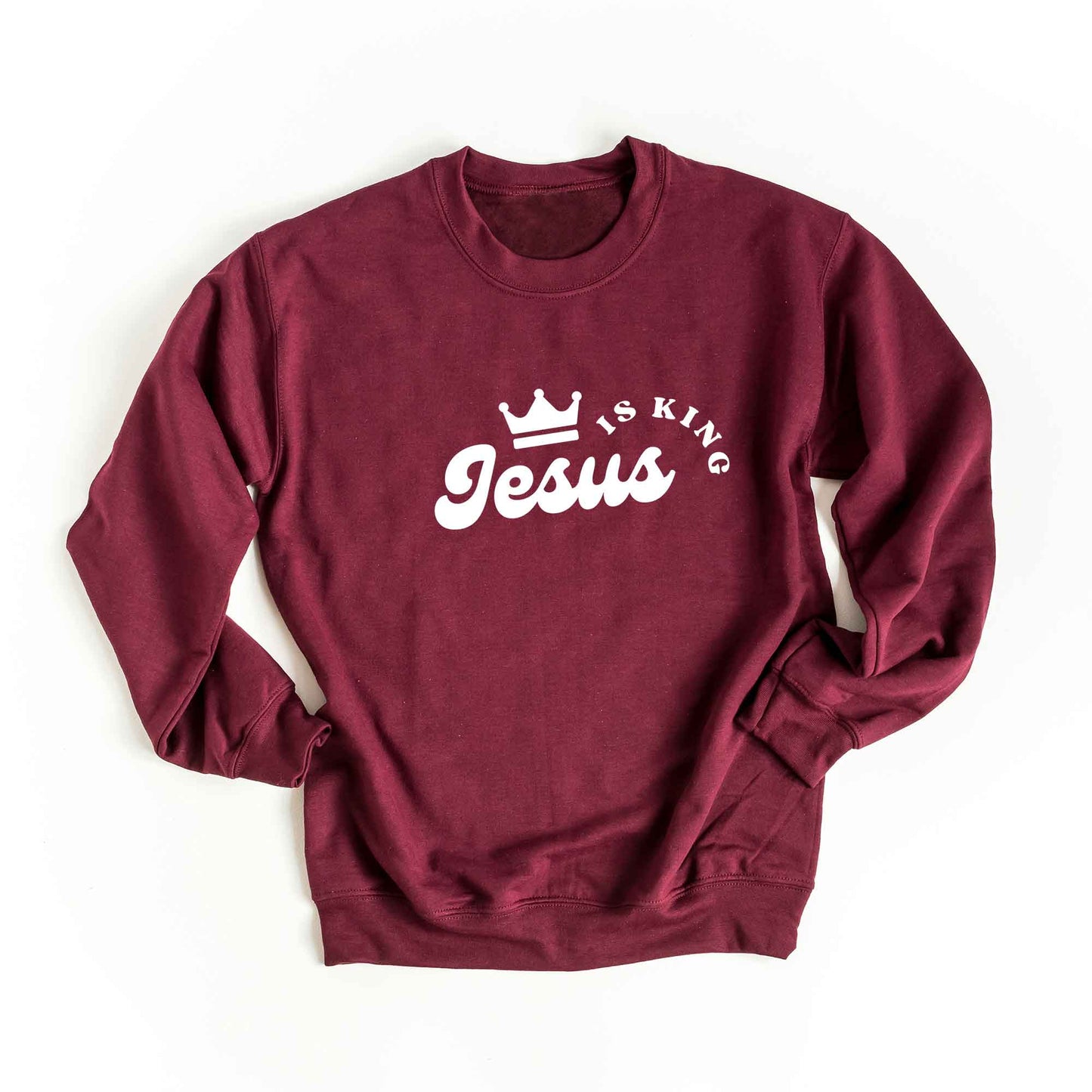 Jesus Is The King Crown | Sweatshirt