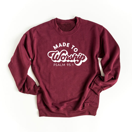 Retro Made To Worship | Sweatshirt