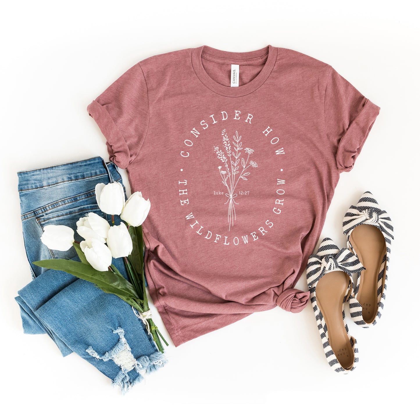 Consider How The Wildflowers Grow | Short Sleeve Crew Neck