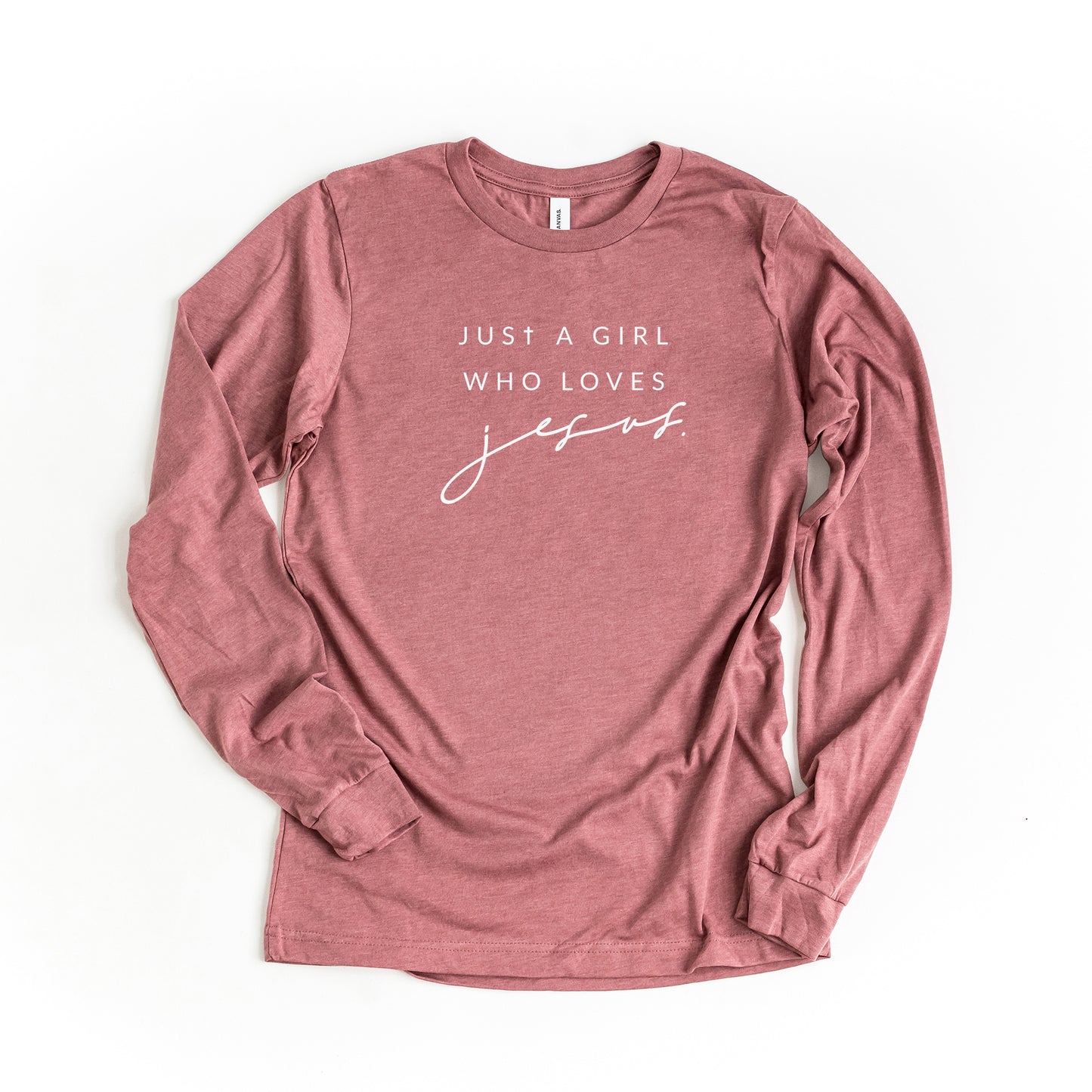 Just A Girl Who Loves Jesus | Long Sleeve Crew Neck