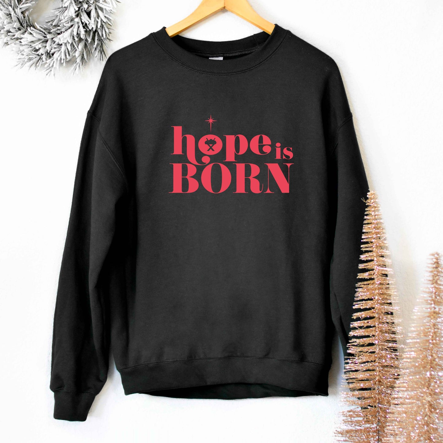 Hope Is Born Manger | Sweatshirt