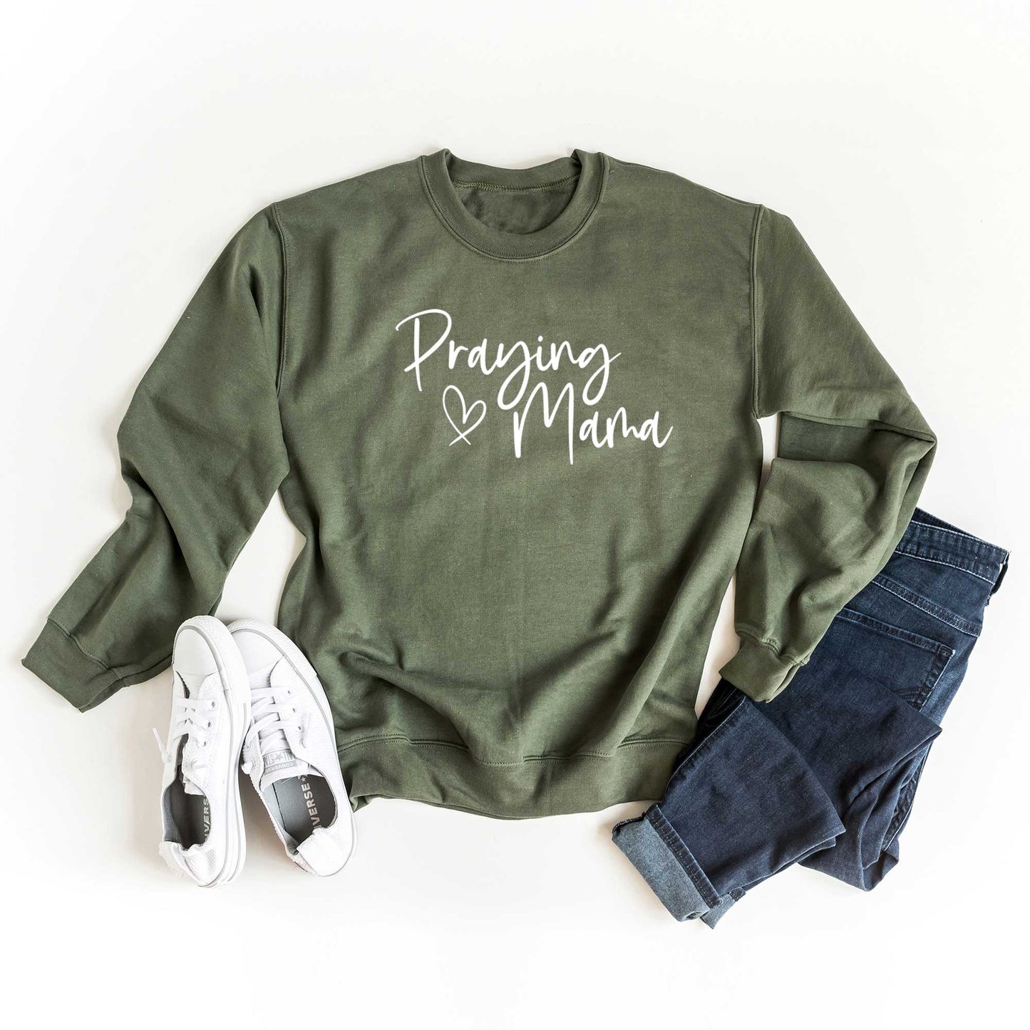 Praying Mama Heart | Sweatshirt