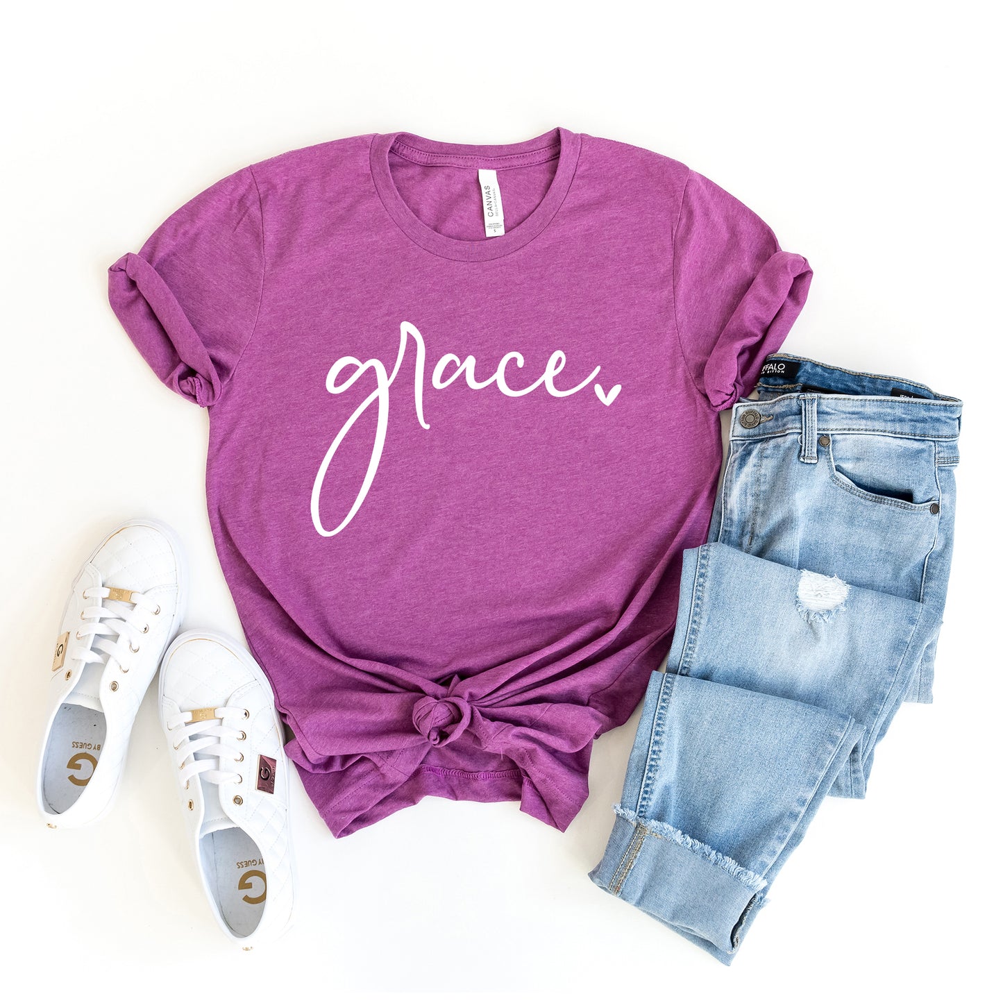 Grace Heart | Short Sleeve Crew Neck