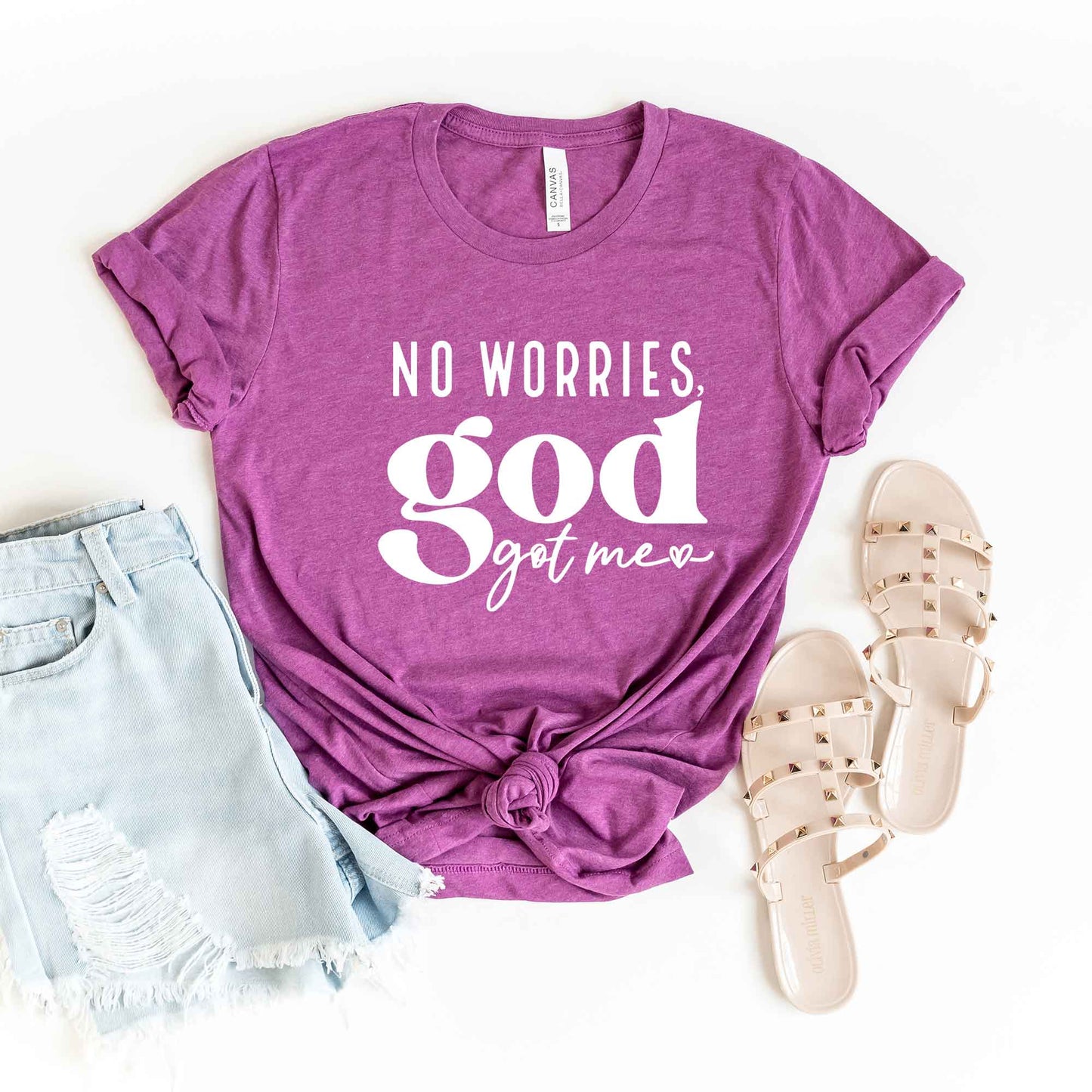 No Worries God Got Me | Short Sleeve Crew Neck