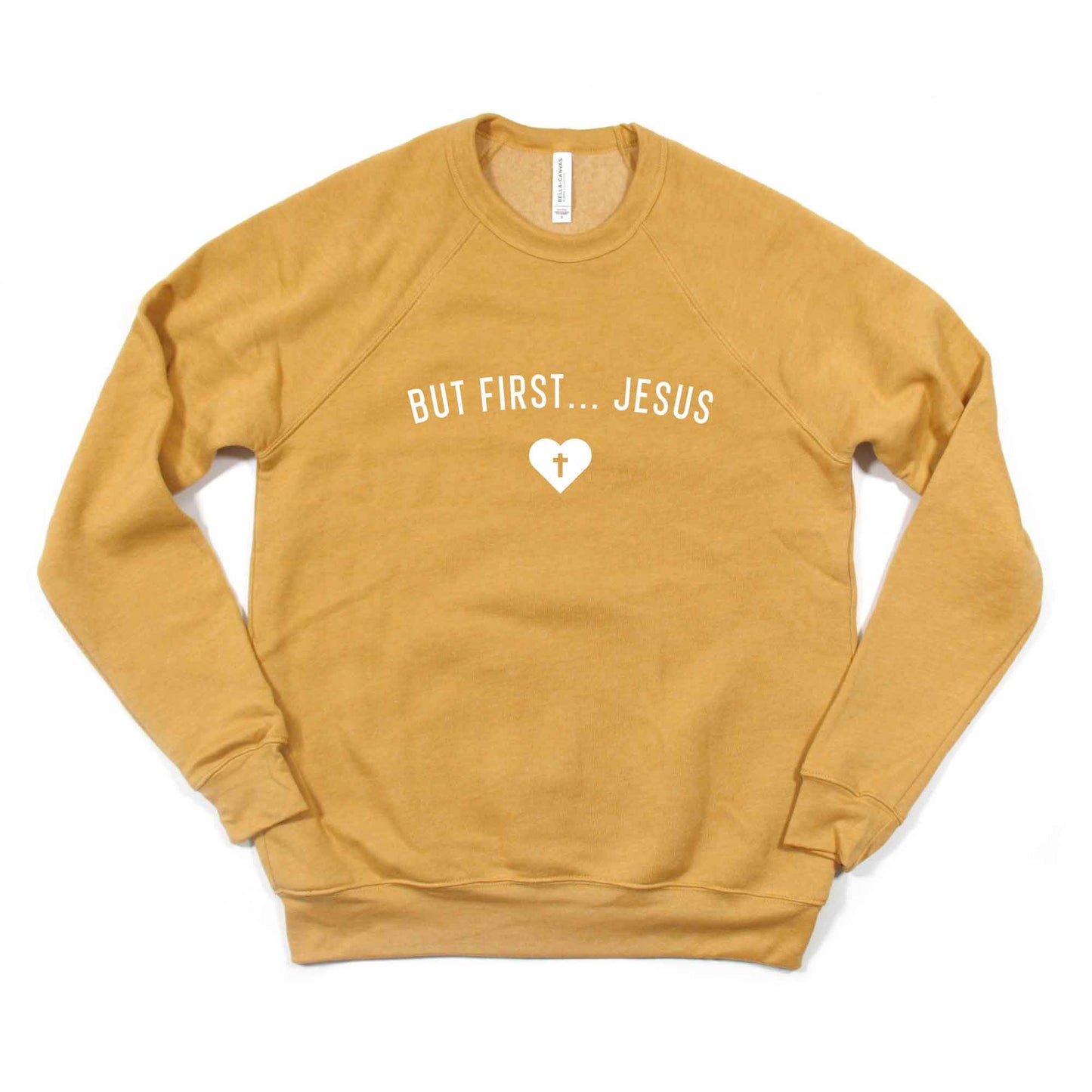 But First Jesus Heart |  Bella Canvas Premium Sweatshirt