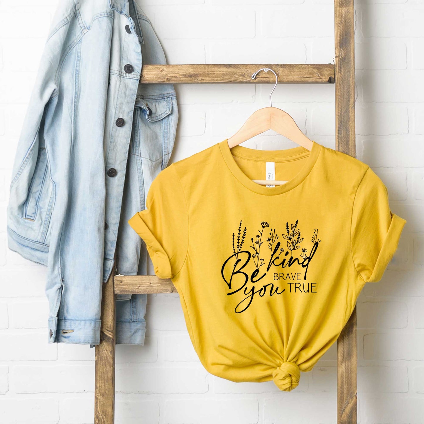 Be Kind Be You Flowers | Short Sleeve Crew Neck