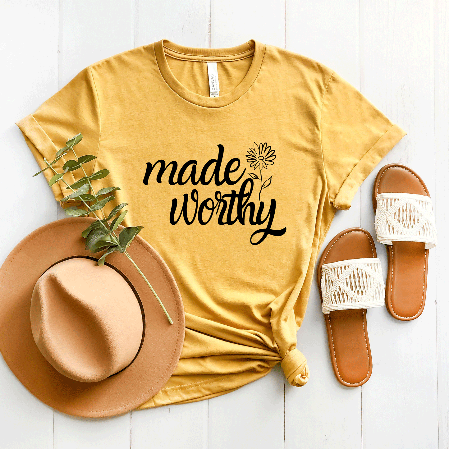 Made Worthy Flower | Short Sleeve Crew Neck