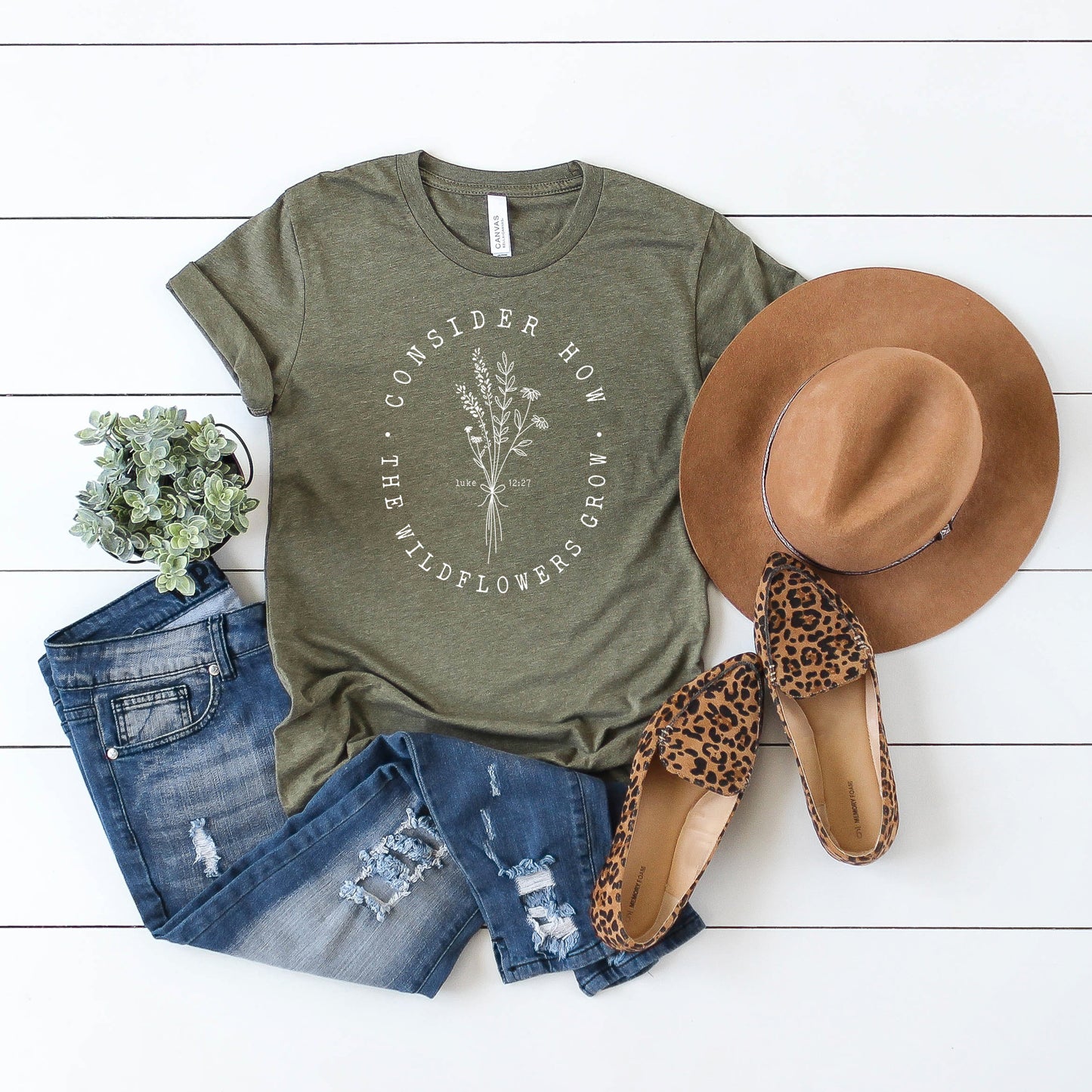 Consider How The Wildflowers Grow | Short Sleeve Crew Neck