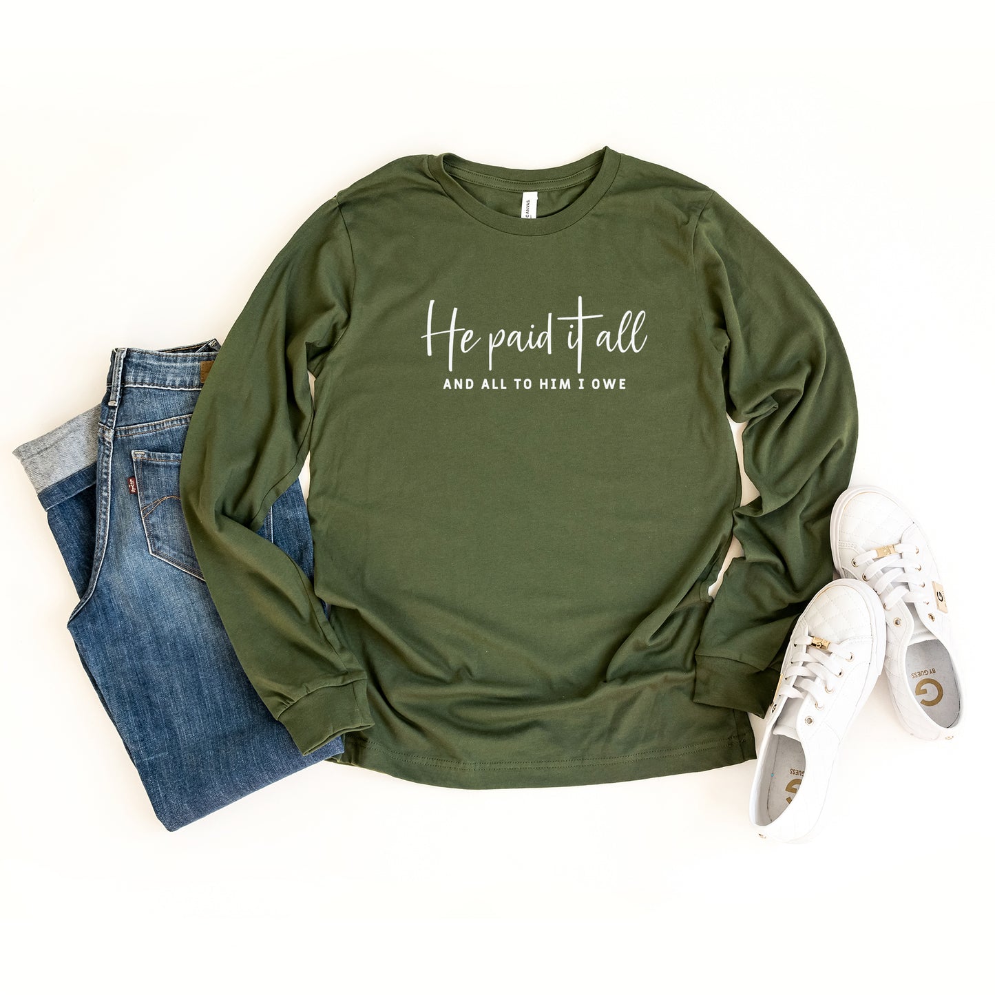 He Paid It All | Long Sleeve Crew Neck
