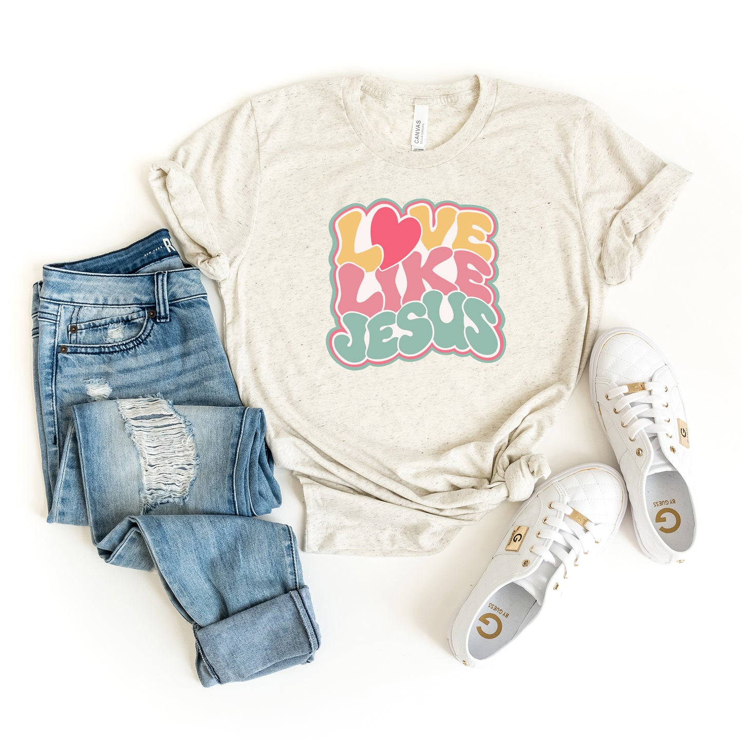 Love Like Jesus Heart | Short Sleeve Crew Neck