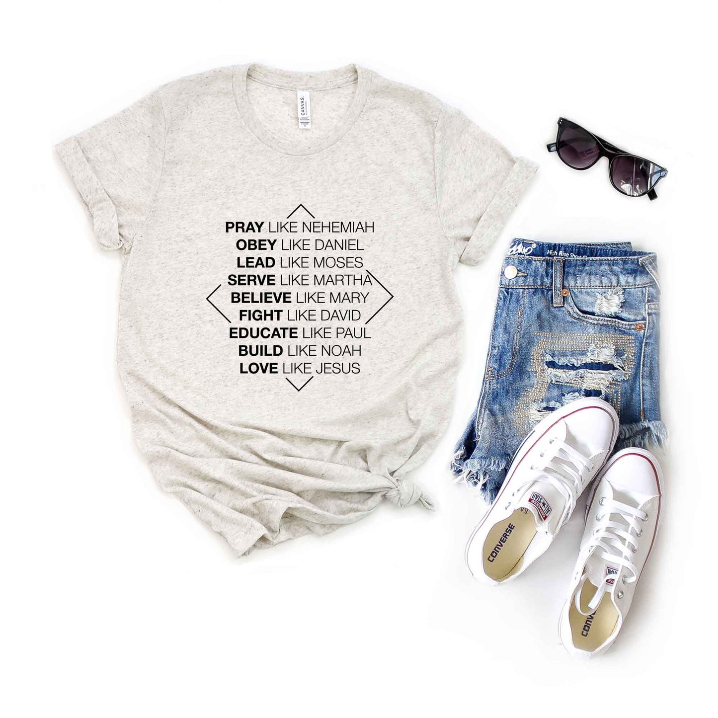 Spiritual Super Role Models | Short Sleeve Crew Neck