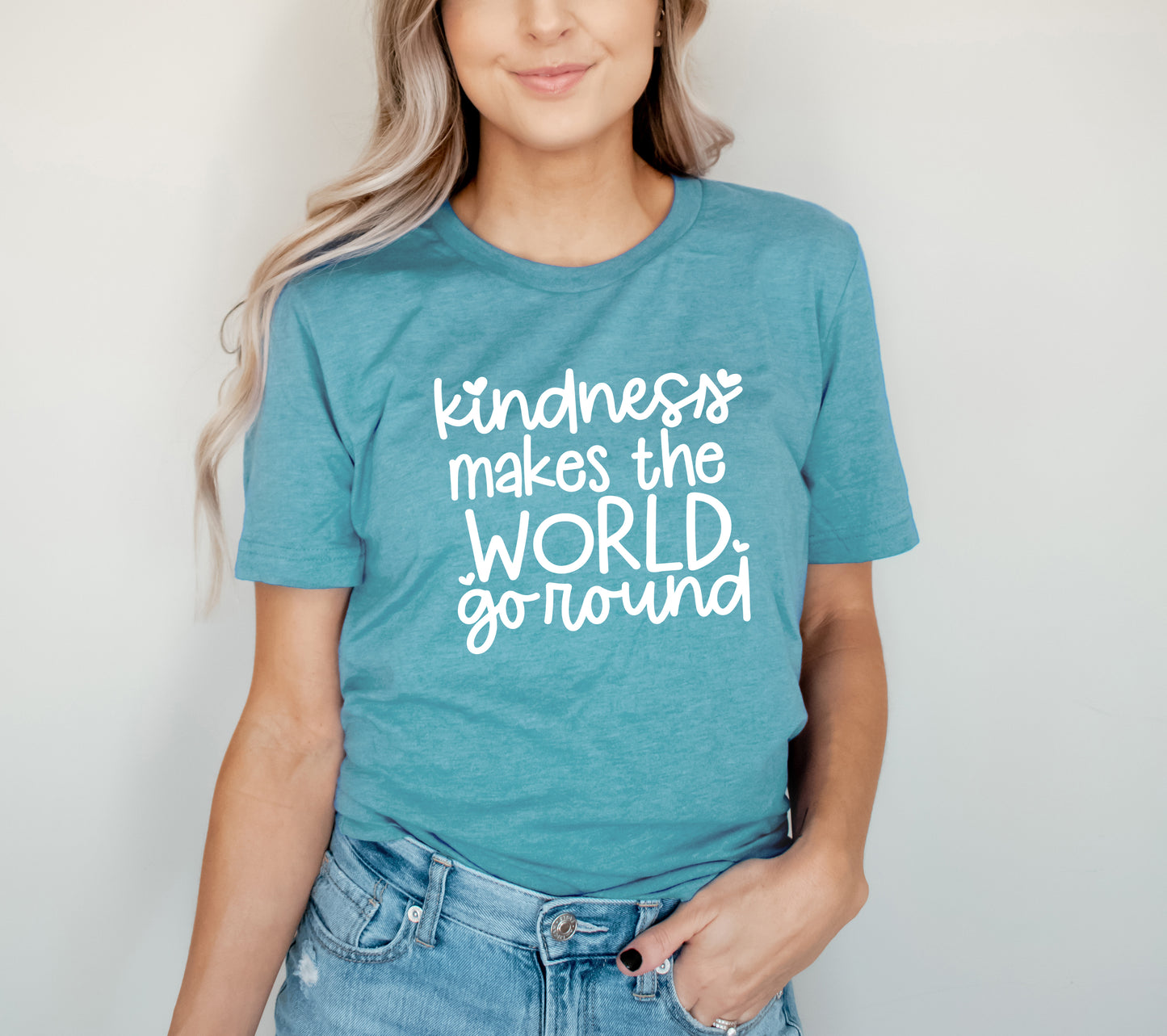 Kindness Makes The World Go Round | Short Sleeve Crew Neck