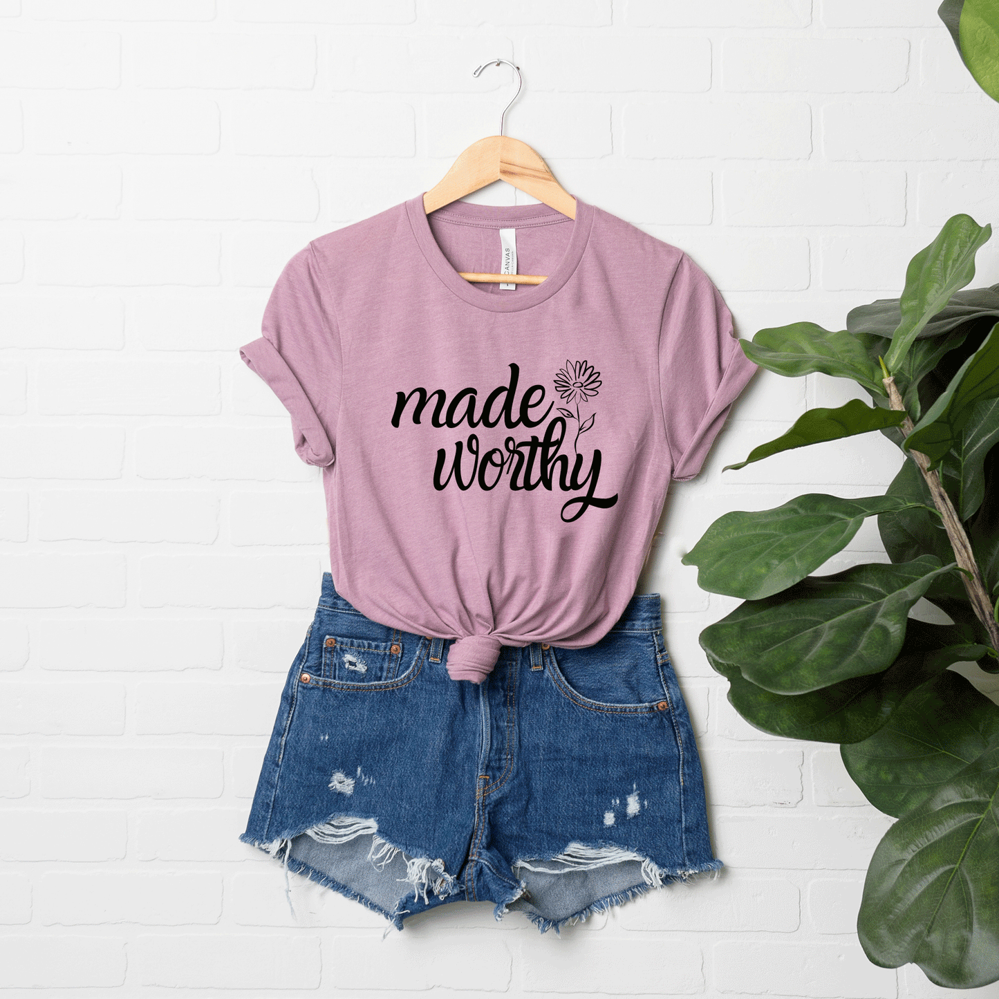 Made Worthy Flower | Short Sleeve Crew Neck