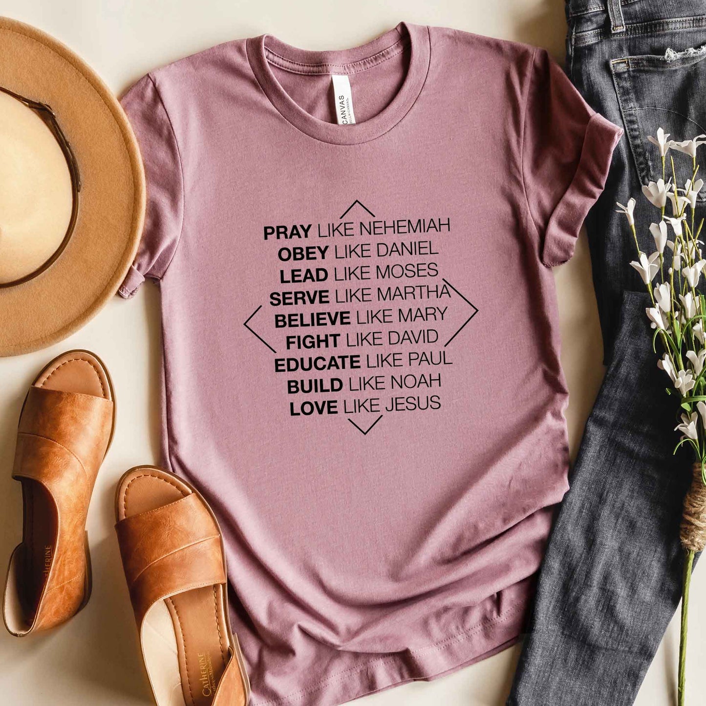 Spiritual Super Role Models | Short Sleeve Crew Neck