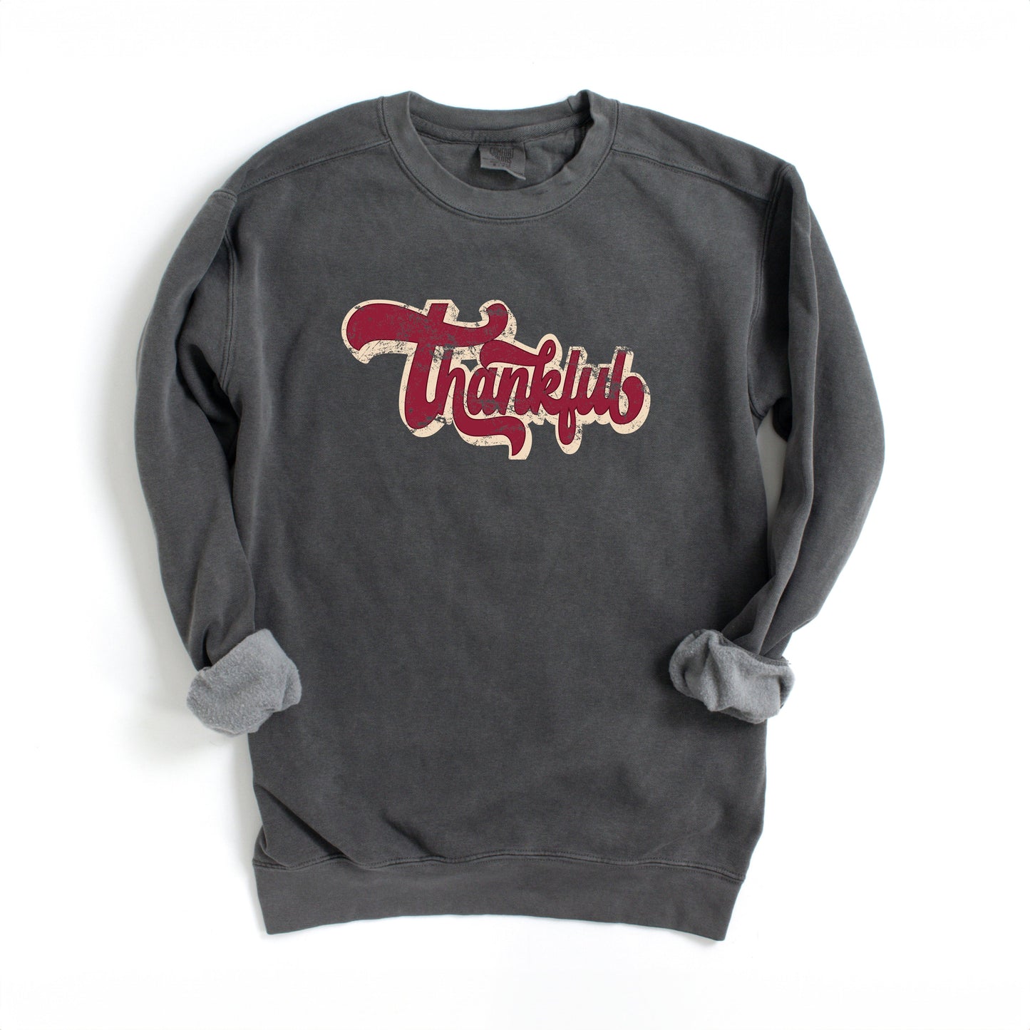 Thankful Retro | Garment Dyed Sweatshirt