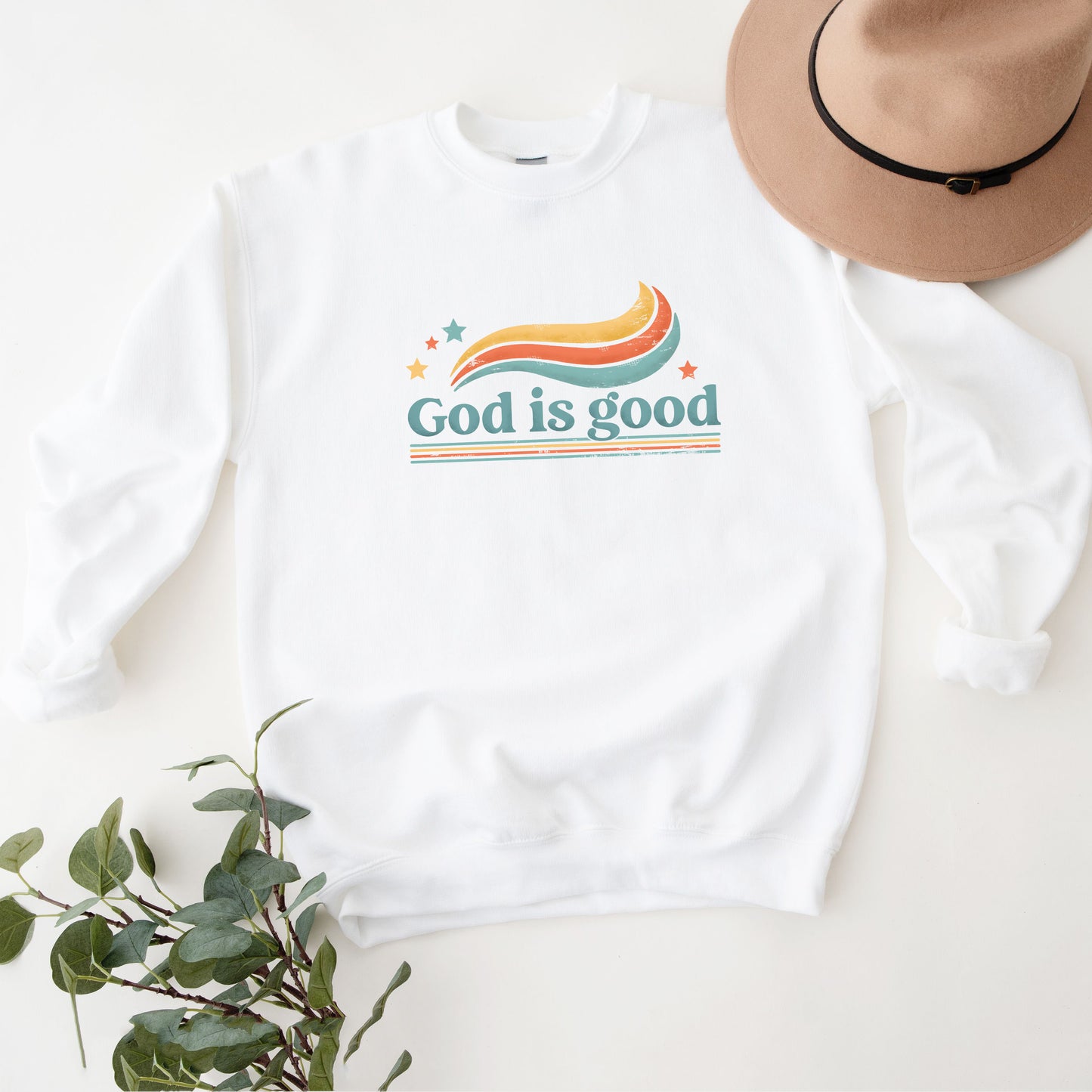 Retro God Is Good | Sweatshirt