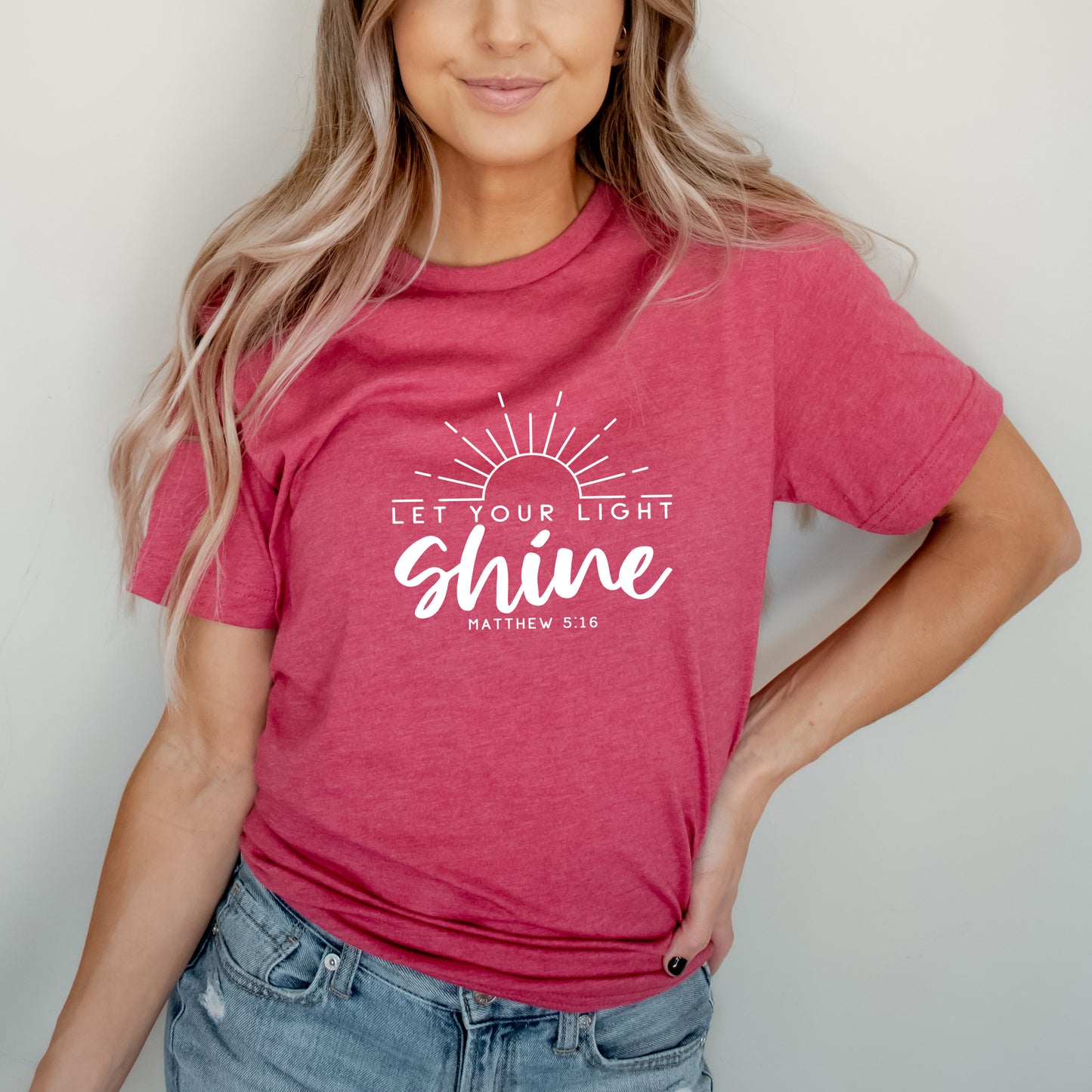 Let Your Light Shine Sun | Short Sleeve Crew Neck