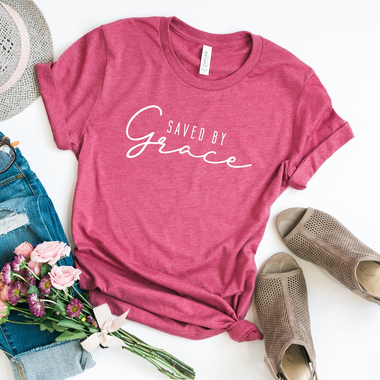 Saved By Grace | Short Sleeve Crew Neck