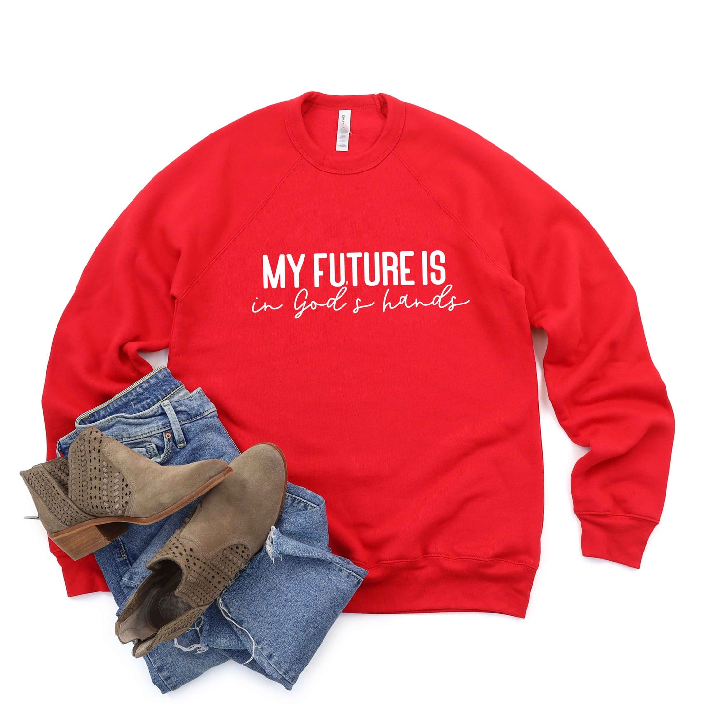 Future Is In God's Hands | Bella Canvas Premium Sweatshirt