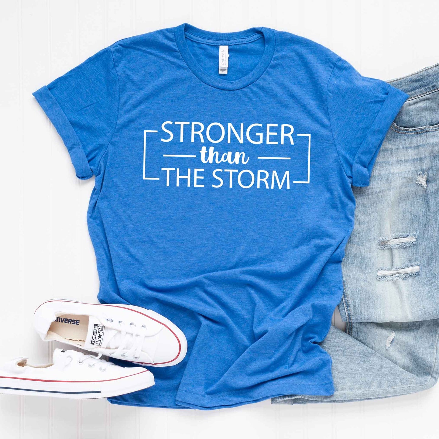 Stronger Than The Storm | Short Sleeve Crew Neck