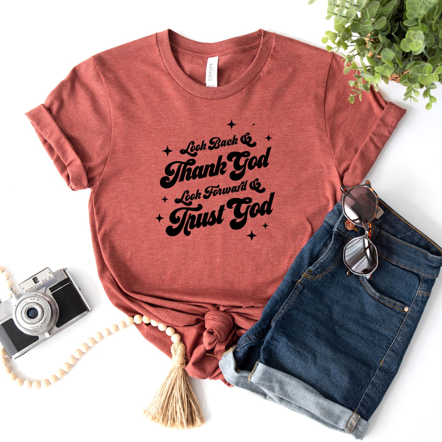 Look Back & Thank God | Short Sleeve Crew Neck