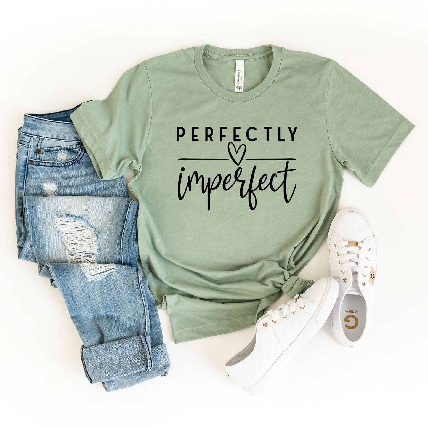 Perfectly Imperfect Heart | Short Sleeve Crew Neck