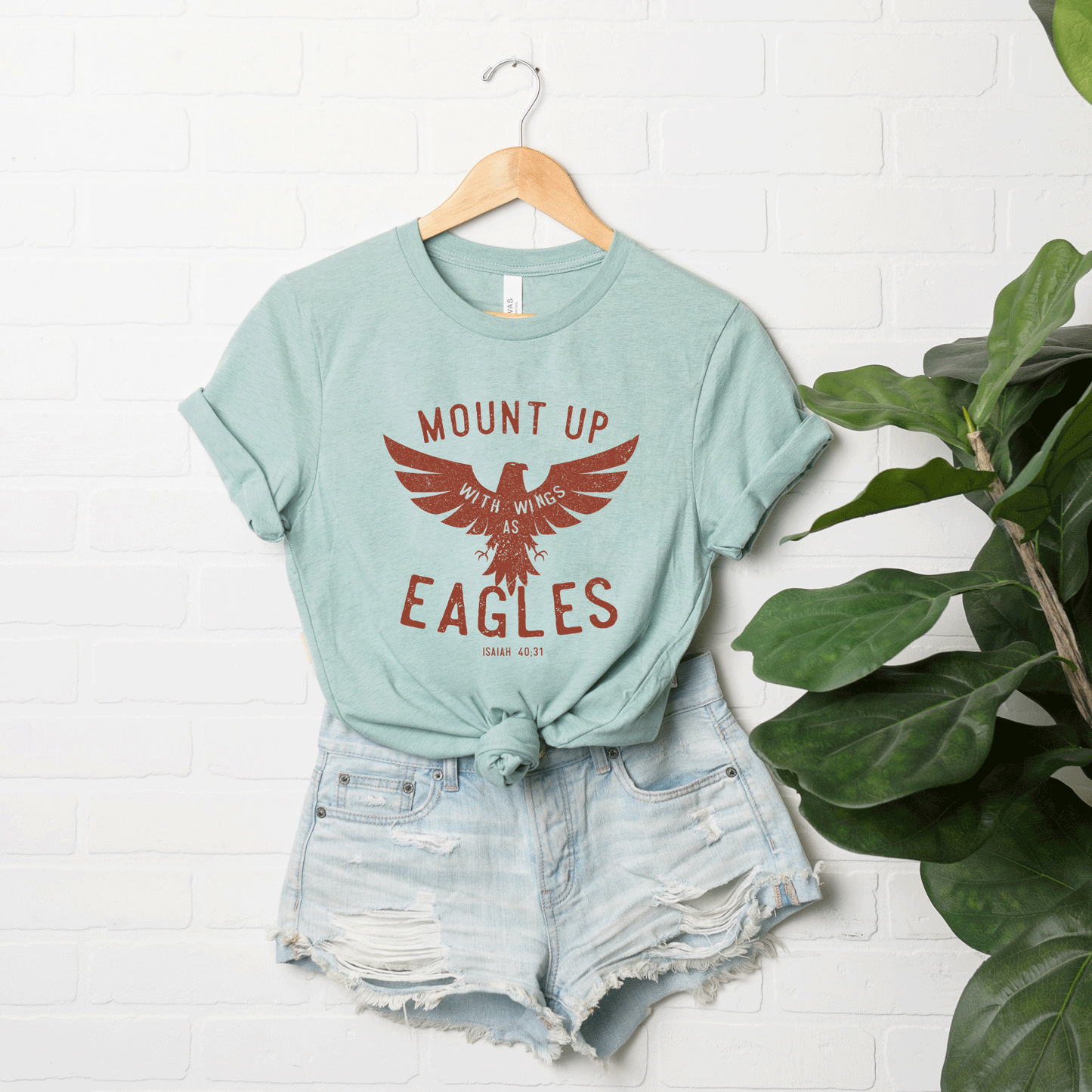 Wings As Eagles | Short Sleeve Crew Neck