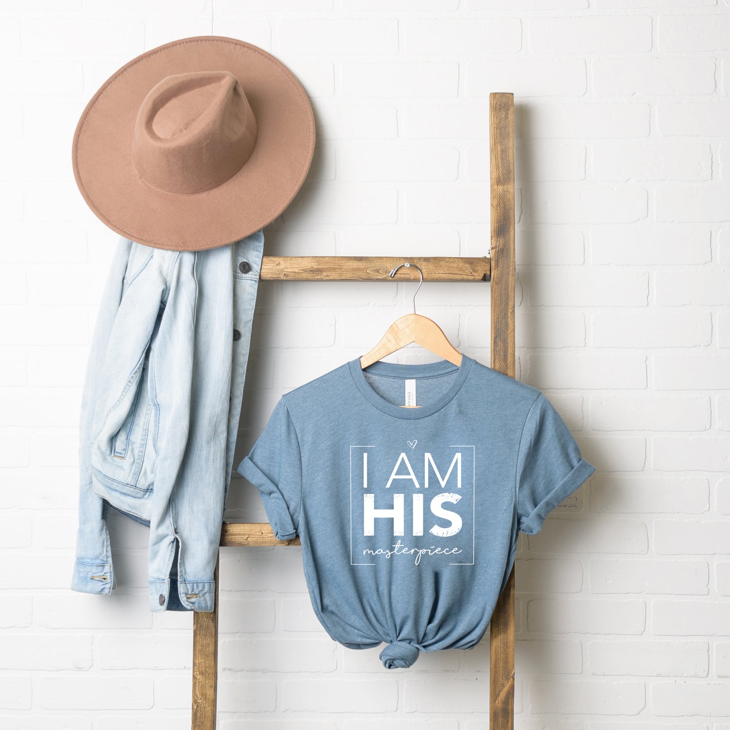 I Am His Masterpiece | Short Sleeve Crew Neck