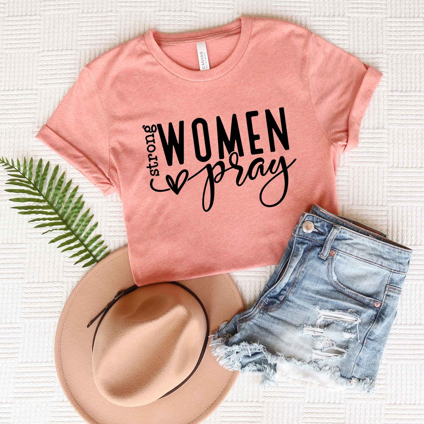 Strong Women Pray | Short Sleeve Crew Neck